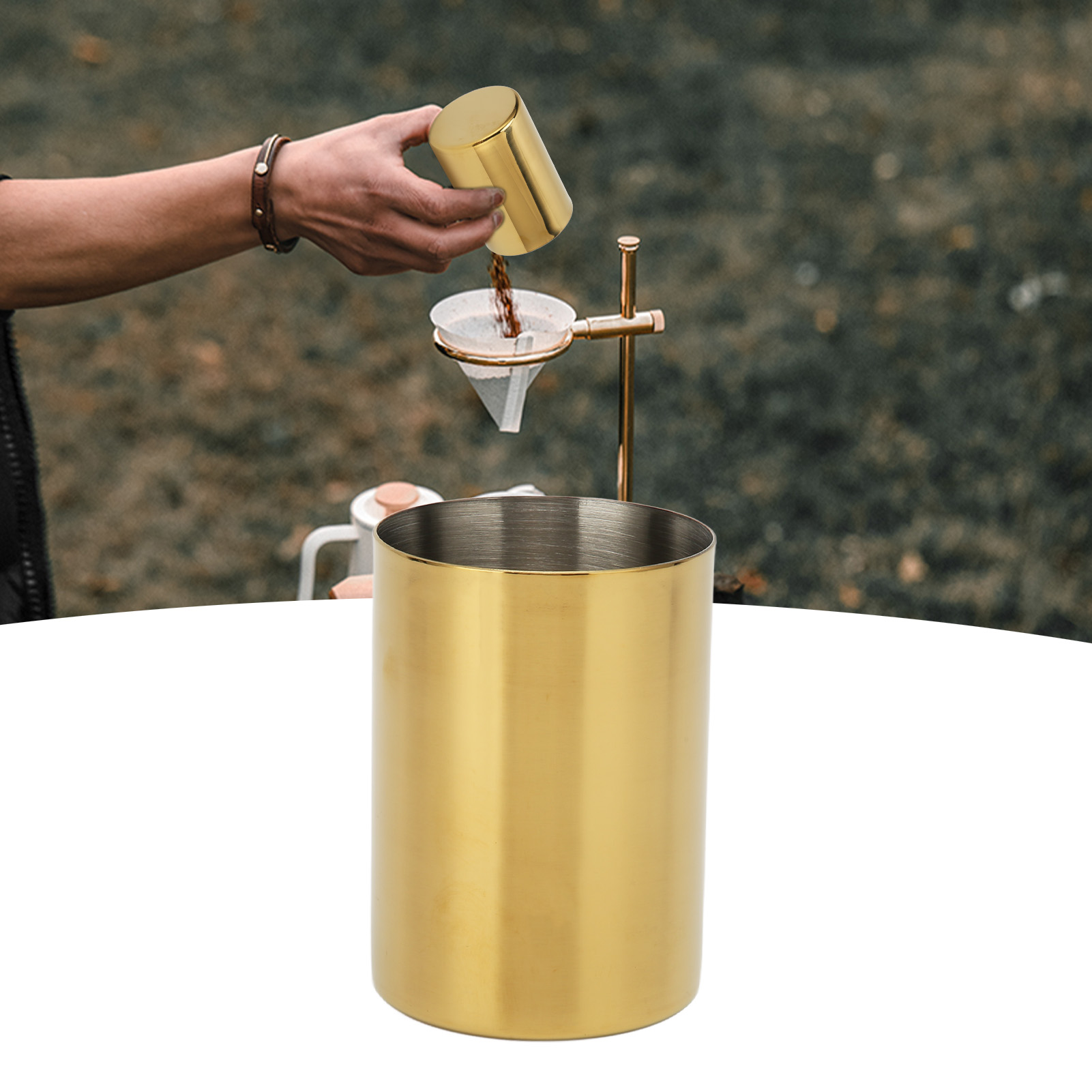 Universeller Dosierer Für Gemahlenen Kaffee In Espressomühlen (gold)