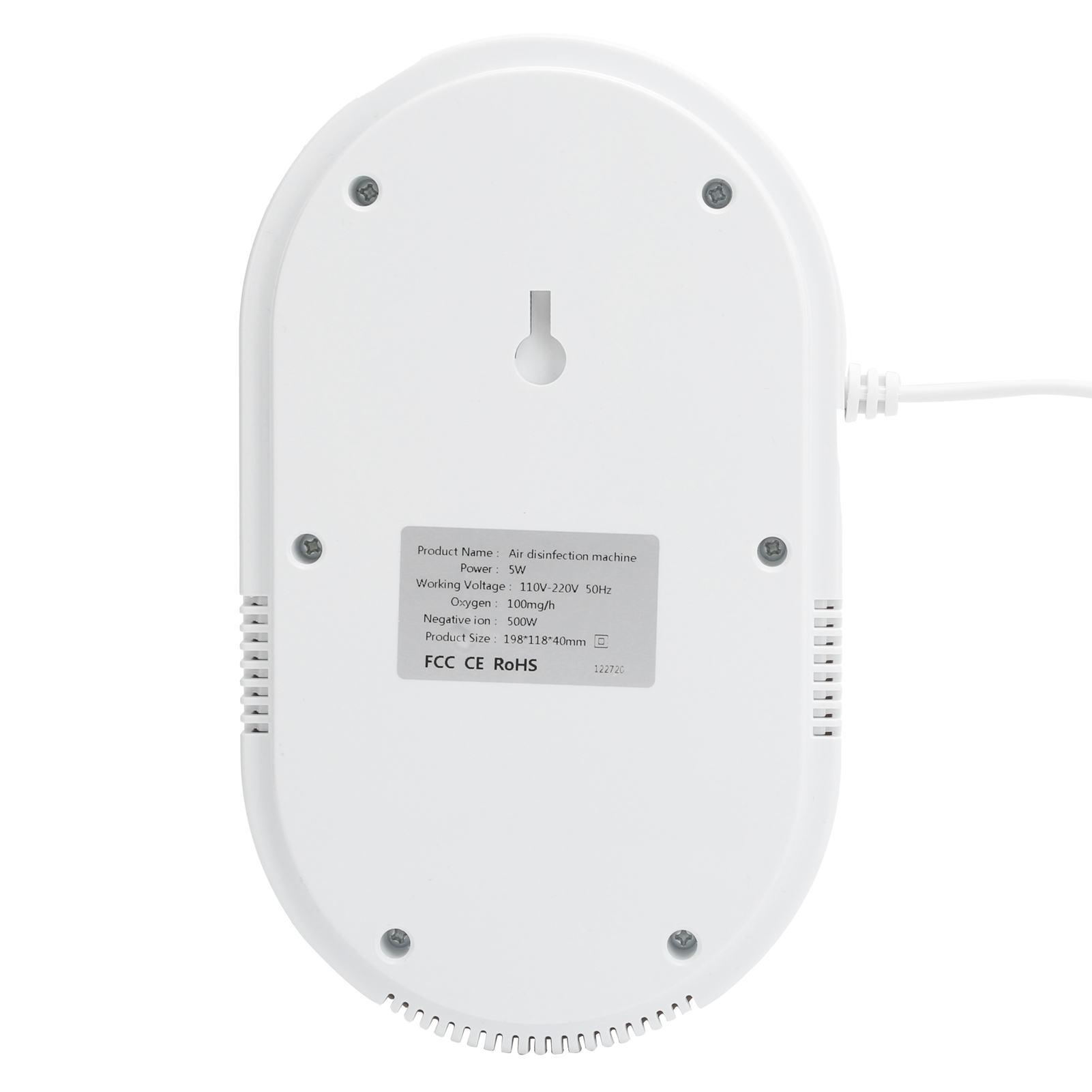 Ozon-luftreiniger Mit Ionisationsgenerator Und Geruchsbeseitigung Für Schlafzimmer, Küche Und Badezimmer (110-220v Stecker).
