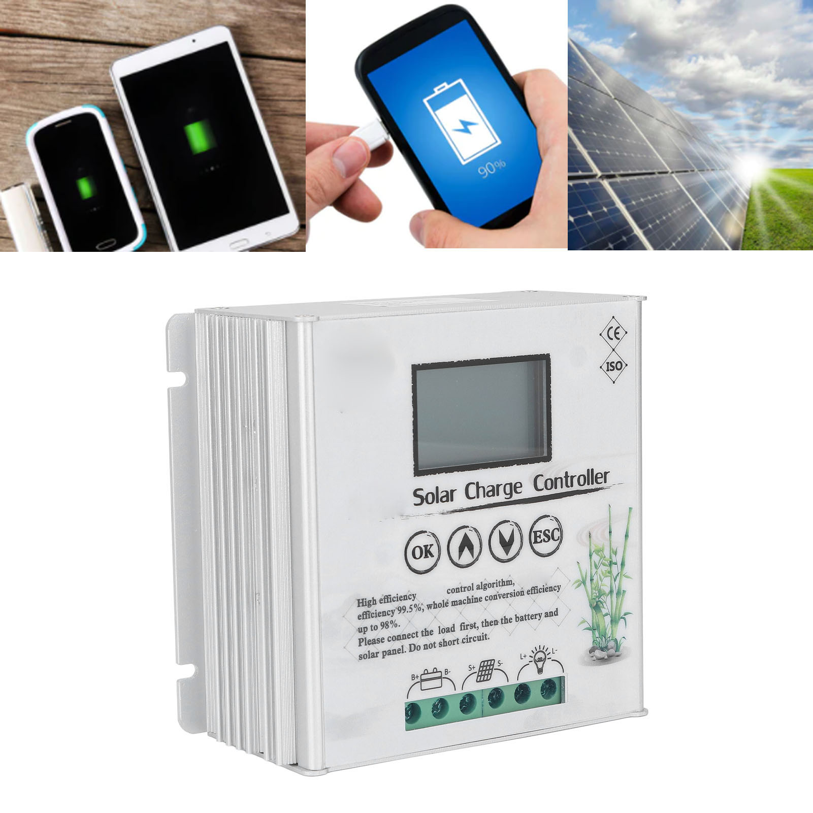 Automatischer 24v/48v Hybrid-wind-solar-regler Mit Mppt-solarladeregler, Lithium-säure-batterie Verfügbar (40a)