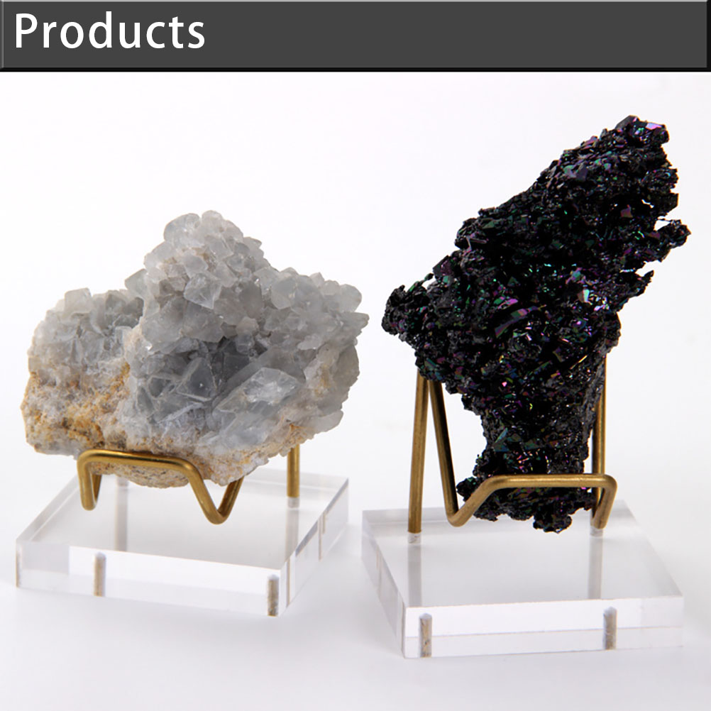 Acrylglas-präsentationsständer, Mini-tischstaffelei, Metallarm Mit Acrylfuß