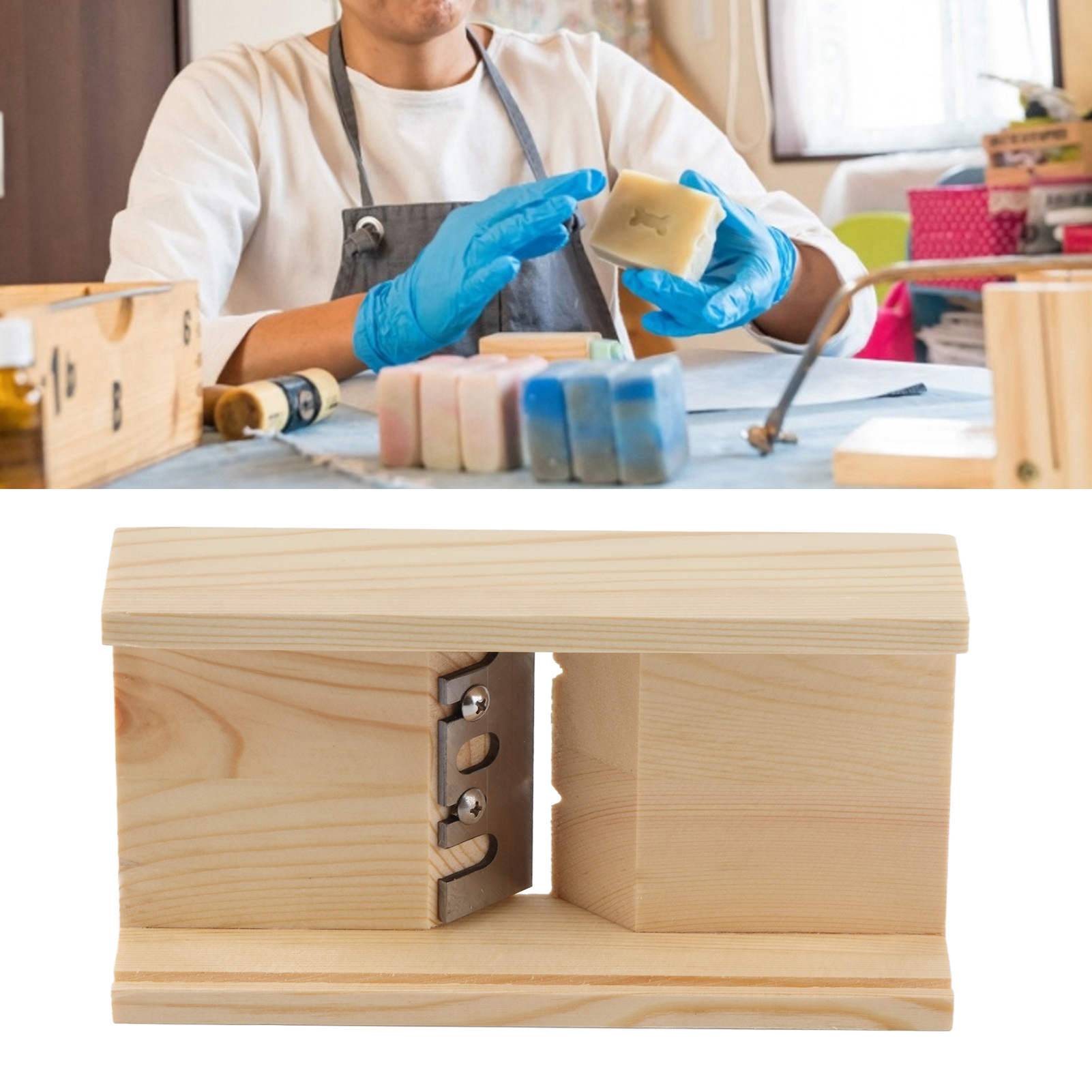 Verstellbarer Diy-seifenabschräger Aus Kiefernholz, Schneide- Und Bearbeitungswerkzeug Für Handgemachte Seife