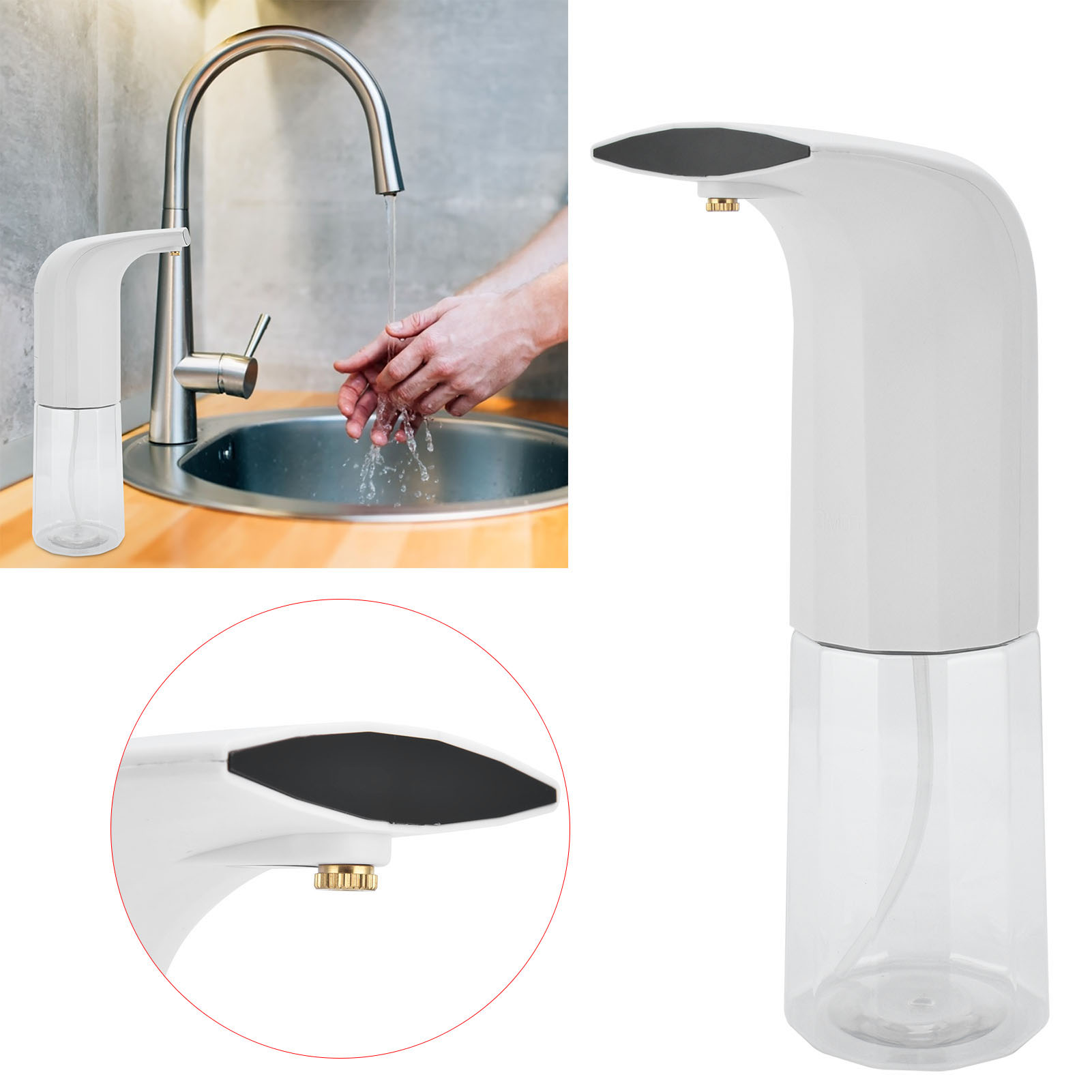 Automatischer Seifenspender, Berührungsloser Handwaschspender, Flüssigkeitssprüher, Usb-/batteriebetrieben