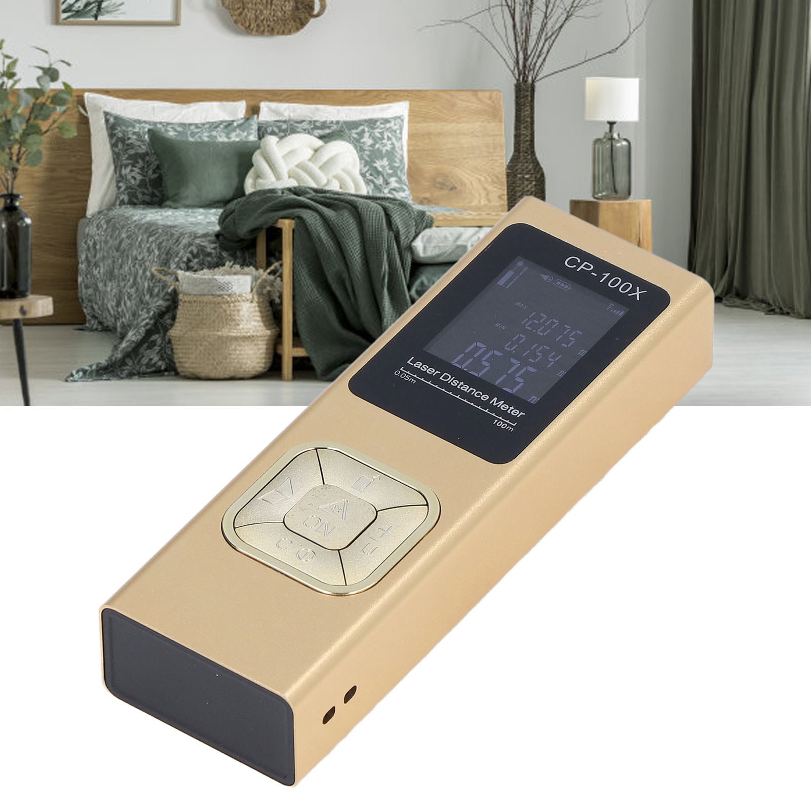 Cp-100x Miniatur-indoor-messgerät: 100 M Ultraschlanker Entfernungsmesser Mit Laser-ladefunktion Und Hochpräzisem Elektronischem Mikro-lineal