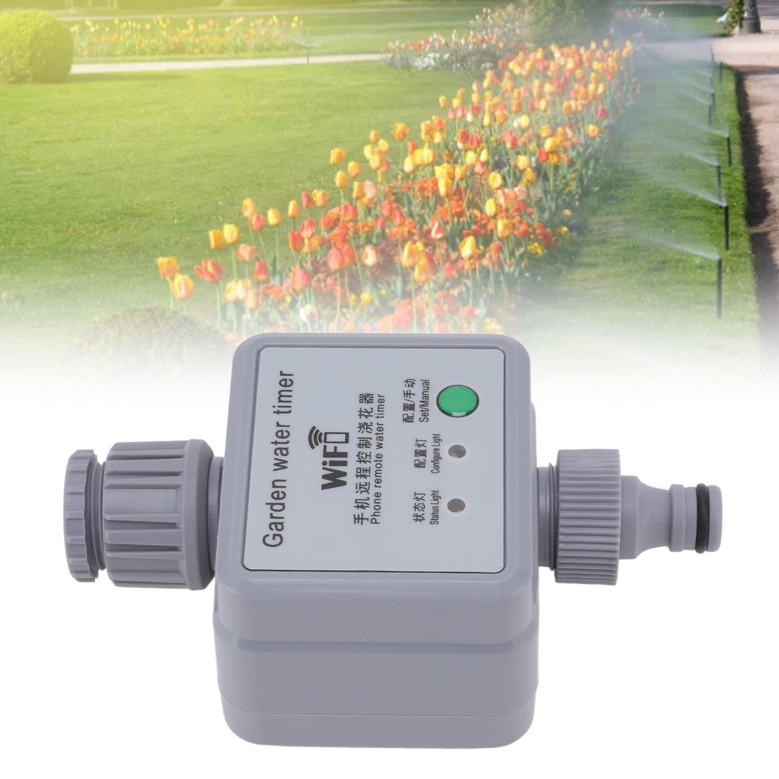 Automatischer Bewässerungstimer Mit Wlan Für Den Balkon, Fernsteuerung Der Bewässerung Für G3/4-gartennetzwerke.