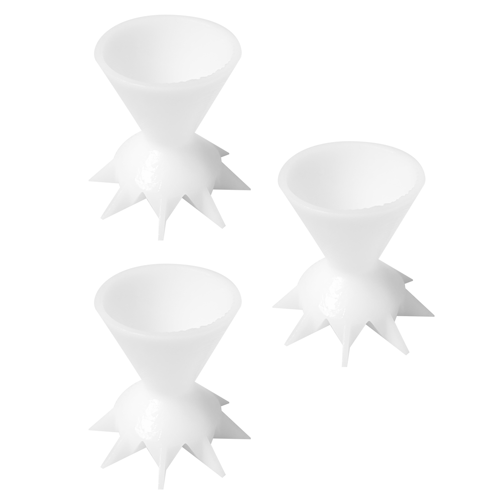 Set Mit 3 Farbbechern Mit Trichter, Weiß, Einheitsgröße
