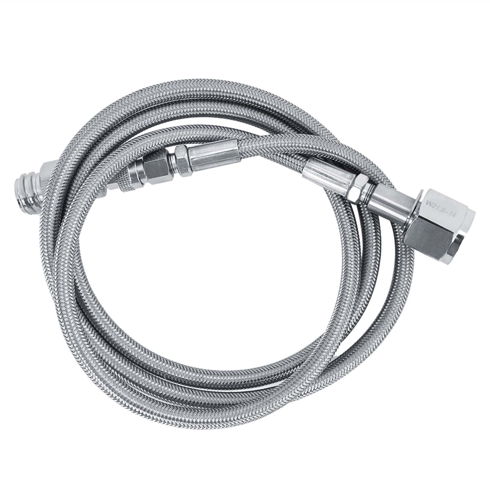 1,5 M (60 Zoll) Externer Schlauchadapter-satz Für Sprudelwasser - Anschlussstück - Zubehör Für Kohlensäurehaltige Getränke (tr21-4 W21.8-14)