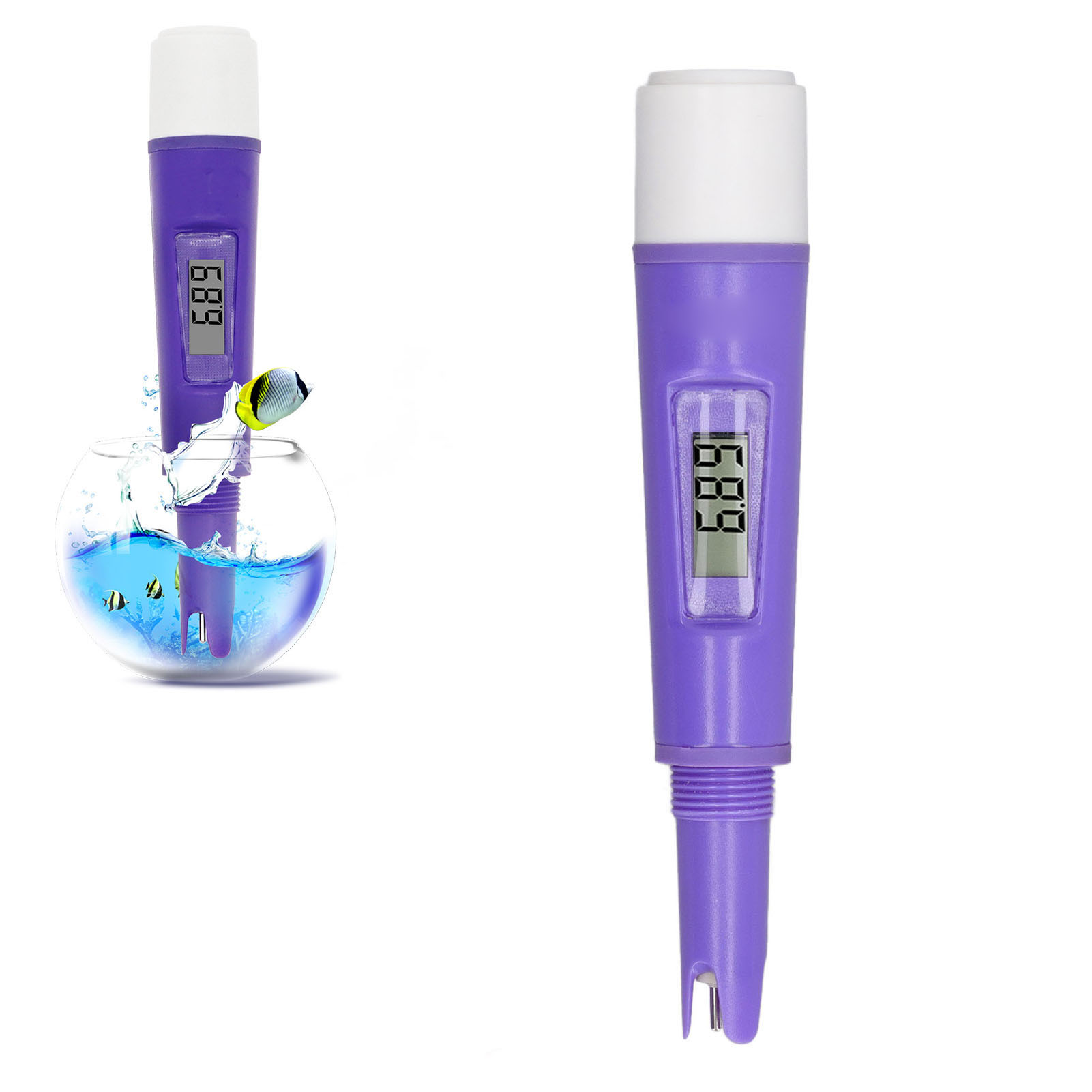 Tragbares 2-in-1-wasserqualitätsanalysegerät Und -tester (salzgehalt/thermometer)