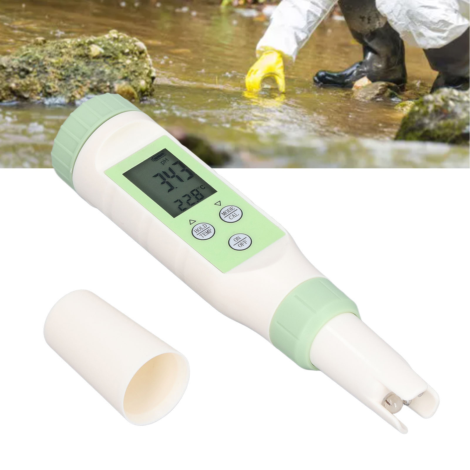 Bluetooth 9901 3-in-1 Wasserqualitätstester-stift (temperatur/tds/ph-wert) Mit Hintergrundbeleuchtung – Erkennt Säure/alkalität, Ph-wert Und Löslichkeit