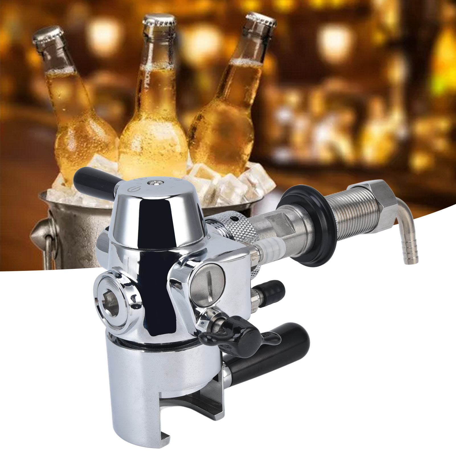 Professionelle, Handgefertigte Flaschenabfüllmaschine Für Schaumfreie Edelstahl-bierhähne Und Schaumfreie Glasflaschen.