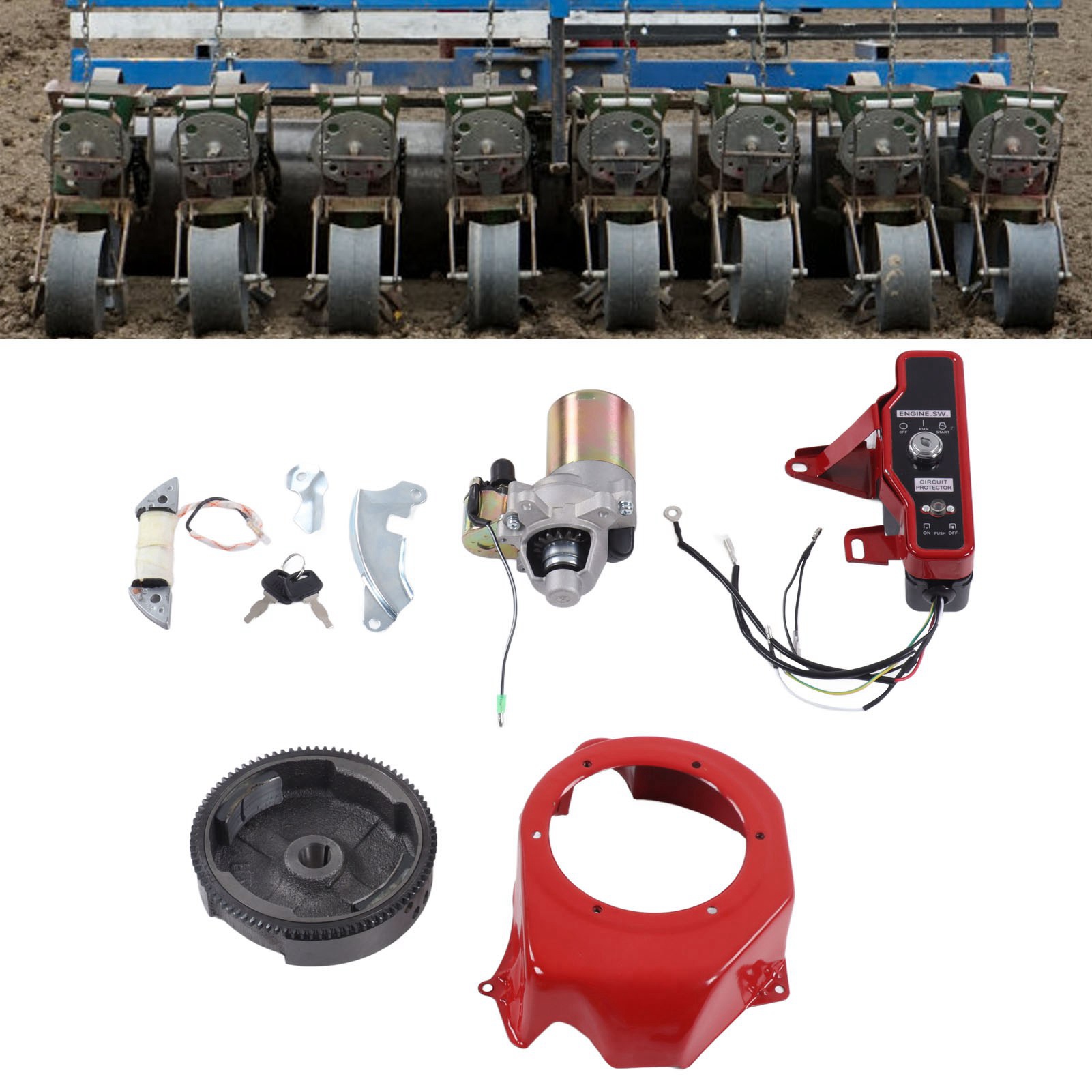 Ersatzteile Für 168f 170f Gx160 2kw 3kw Benzinmotor: Umrüstsatz Von Manuellem Auf Elektrischen Start (5-teilig)