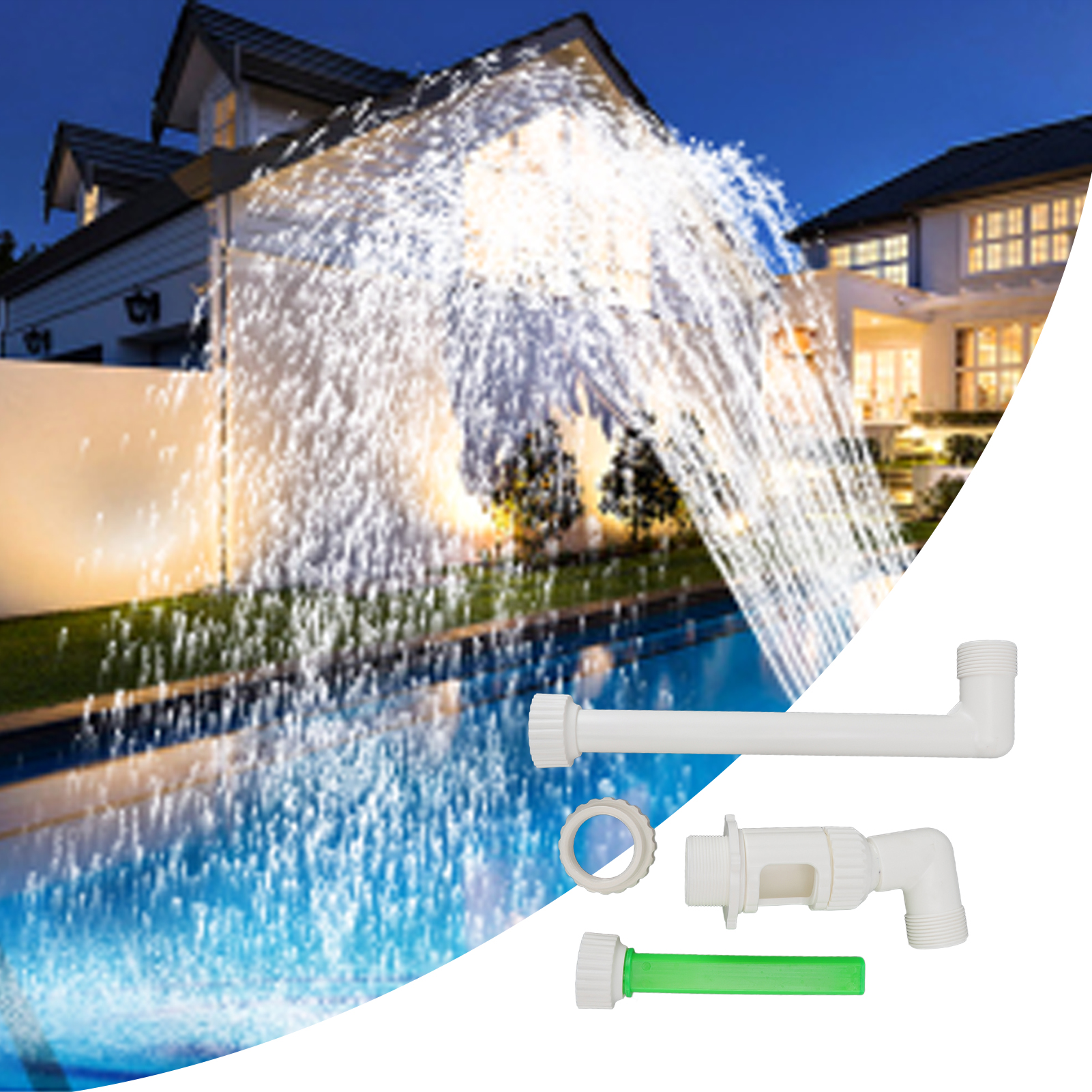 Adapterset Für Leuchtstoffröhren-poolbrunnen, Wasserkühler, Verstellbaren Einweg-sprinkler G1 1/2 Auf G2
