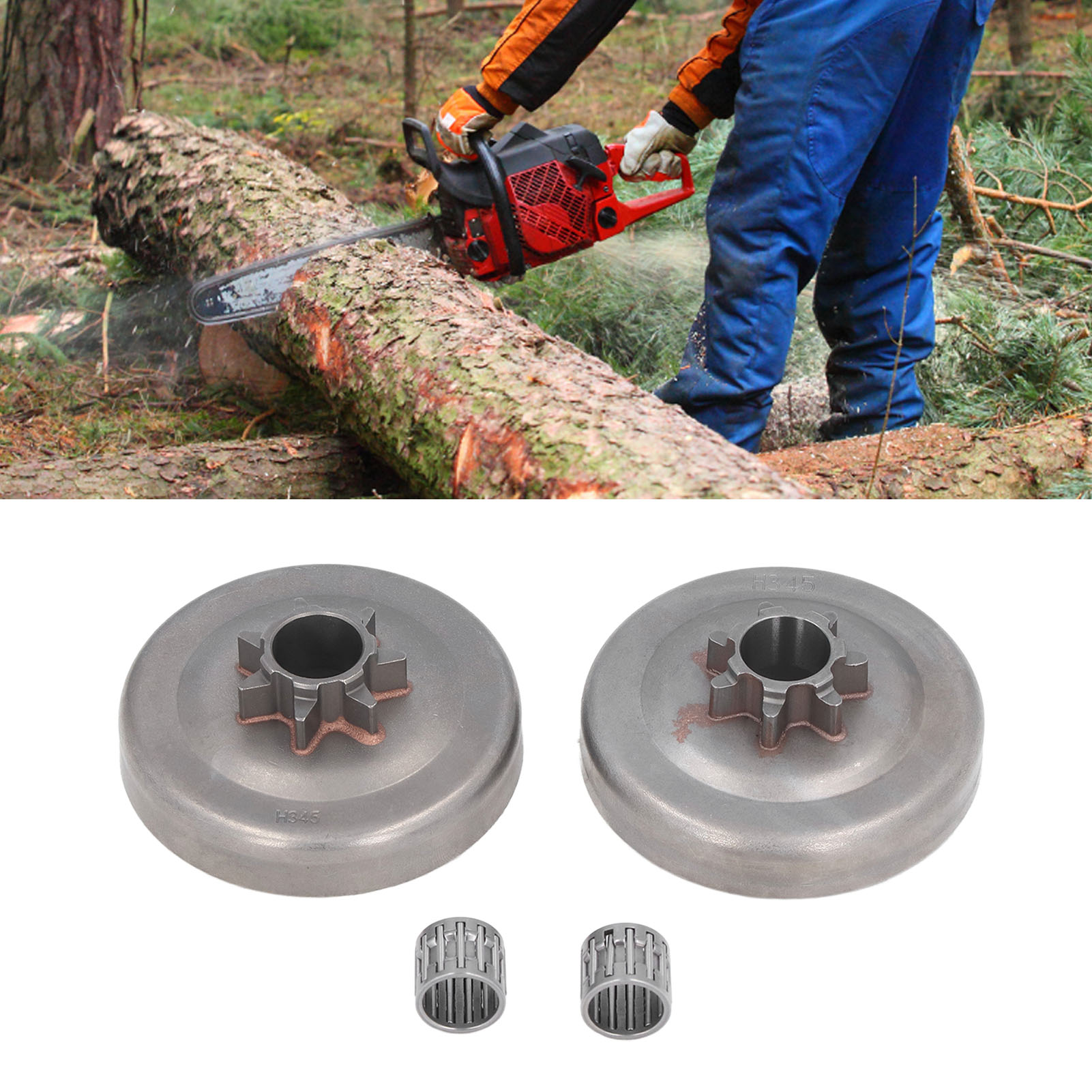 Passend Für Husqvarna Kettensägen 350, 340, 345, 445 Und 450. Passives Nadelrollen-set Mit Sieben Zähnen.