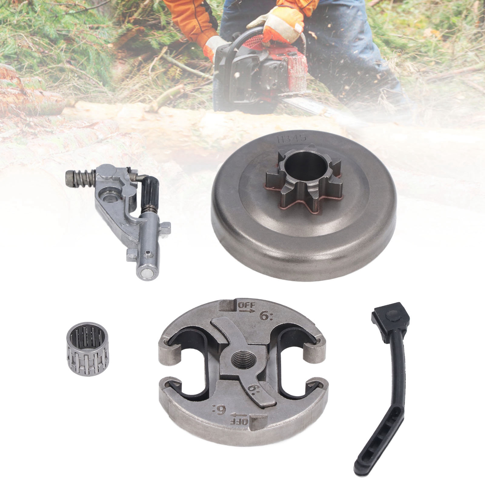 Geeignet Für Husqvarna 455 Und 460 Kettensägen: Integrierte Antriebsscheibenkupplung, Ölpumpe Und Nadelrollensatz.