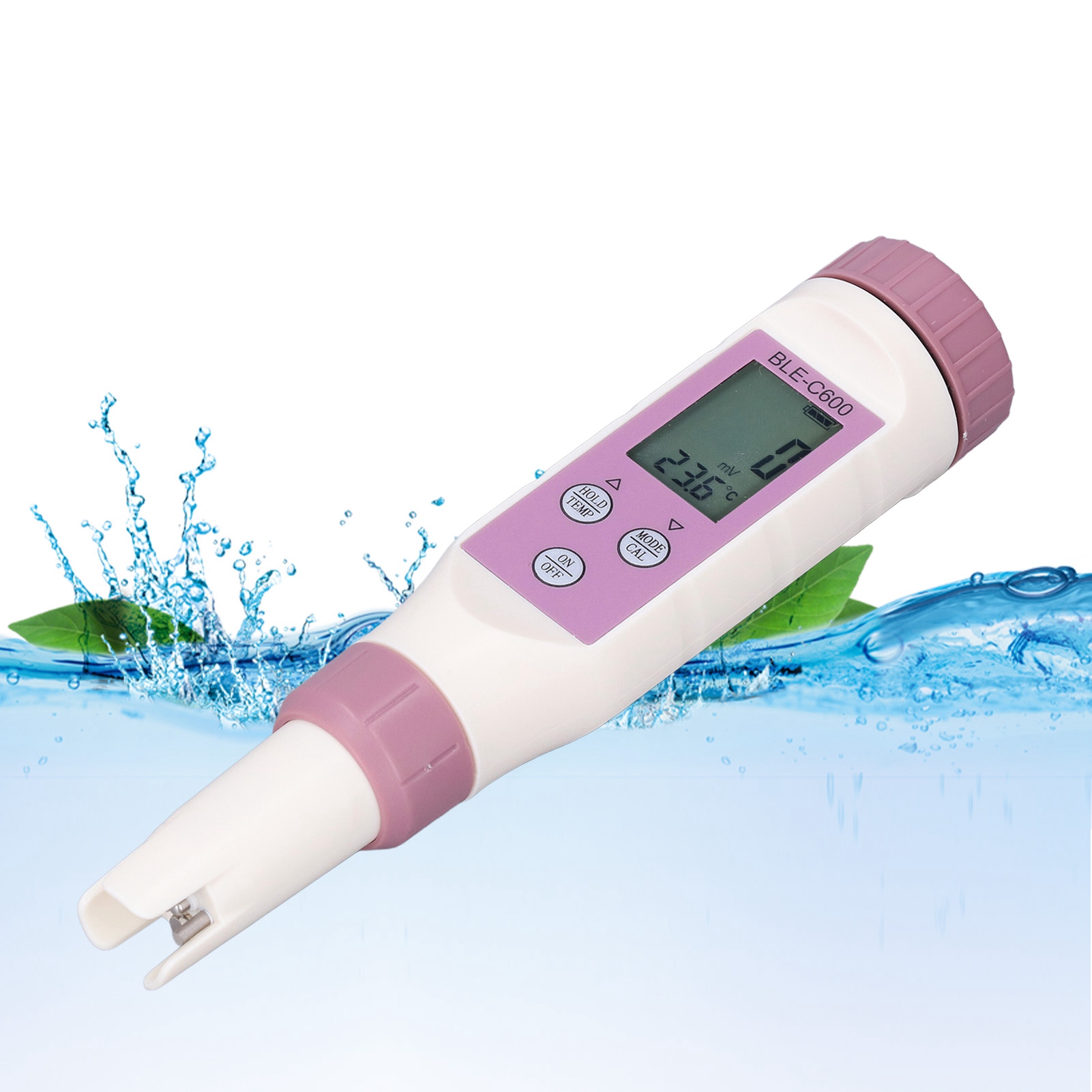 Ble-c600 7-in-1 Bluetooth-wasserqualitätsmessgerät: Tester Für Salzgehalt, Ph-wert, Tds, Ec, Orp, Spezifisches Gewicht Und Säuregehalt Für Aquarien.
