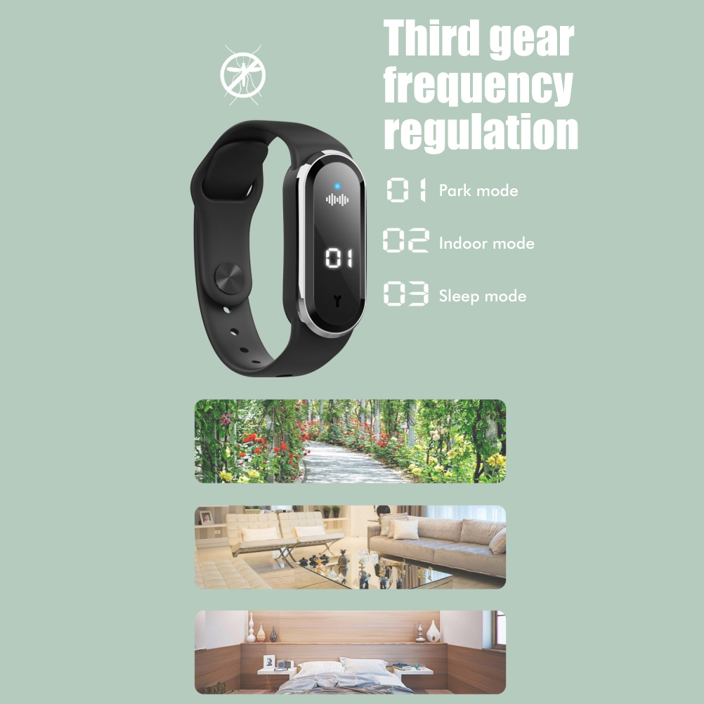 One M21 Ultraschall-mückenschutzuhr, Intelligentes Elektronisches Armband Zur Mücken- Und Insektenabwehr, Flaggschiff-version, Weiß: Timer + Mückenschutz + Temperaturmessung + Schrittzähler.