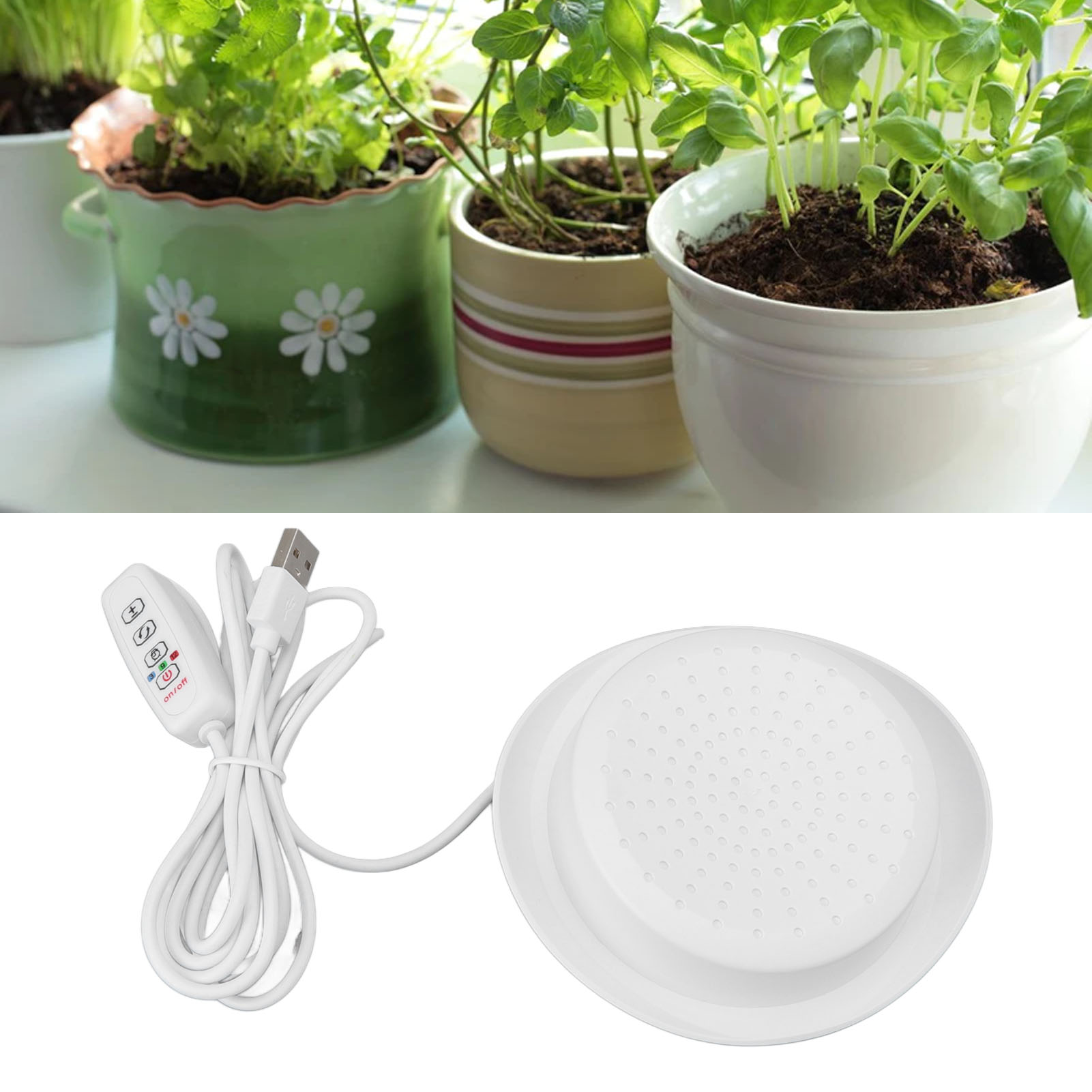Led-lampe In Form Eines Cowboyhuts Für Sukkulenten, Kakteen, Blumen Und Topfpflanzen Zur Förderung Des Pflanzenwachstums.