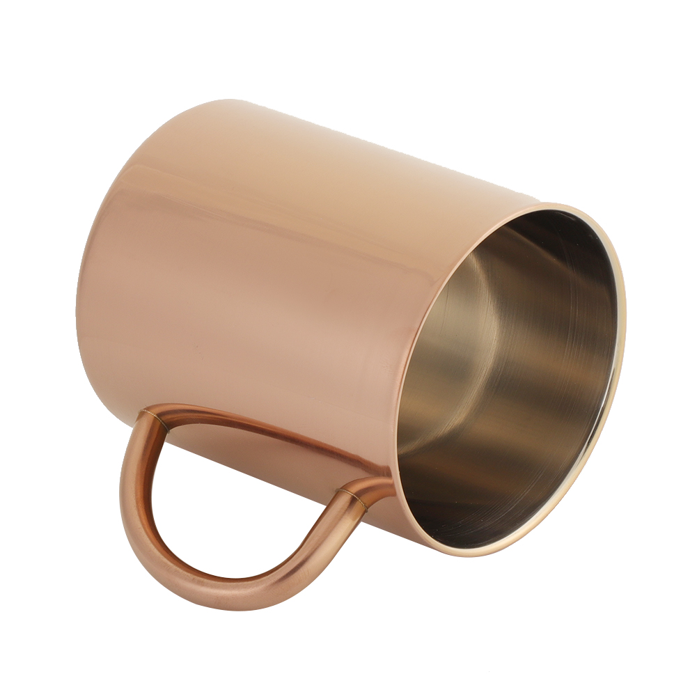 400 Ml Doppelwandiger Edelstahlbecher 304, Hitzebeständig, Für Kaffee/bier (roségold)