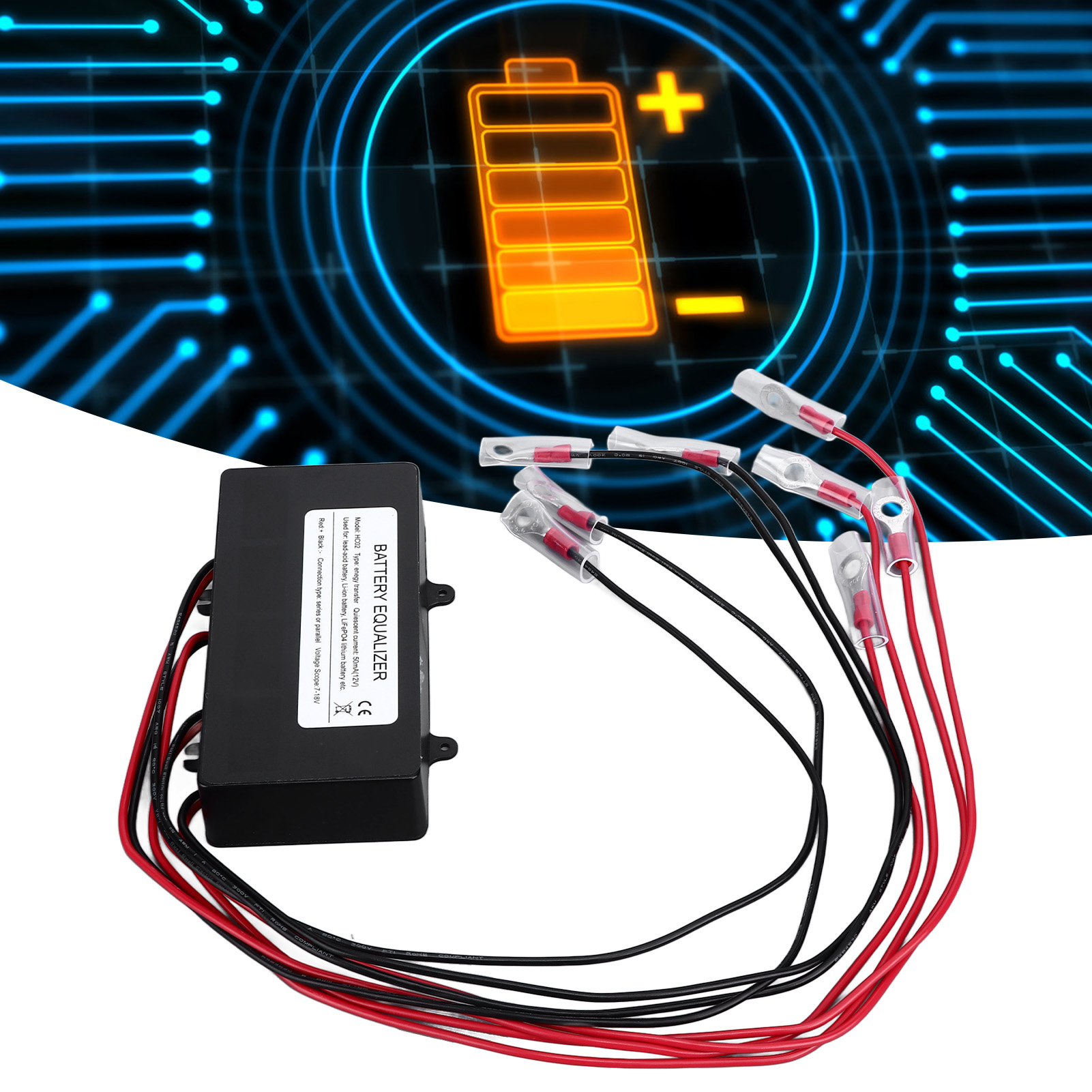 4s-batteriebalancer Mit 48-v-solarstromversorgung Und Digitalanzeige Zum Batterieausgleich