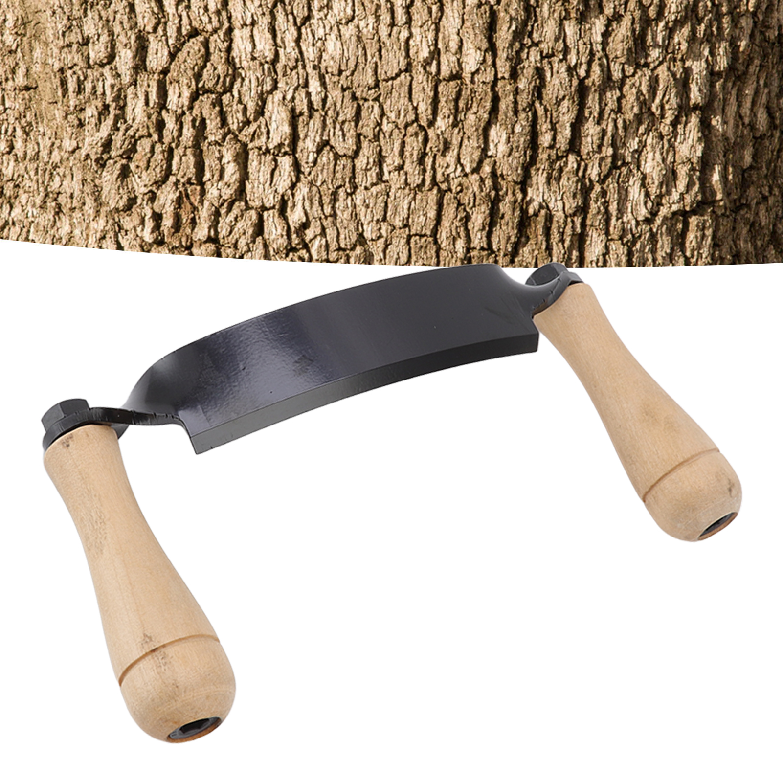 Großer Gebogener Rindenschaber, Halbmondförmiger Rindenschaber, Gebogener Holzhobel, Handschaber, 25 Cm Gebogener Schaber