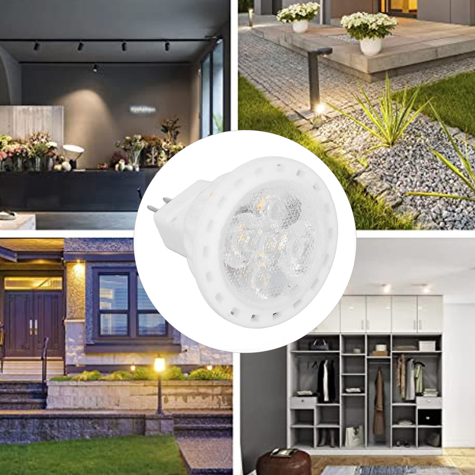 Gu4 Dimmbare Led-lampe, 360 Lumen, 4-w-mr11-energiesparstrahler, Schienenbeleuchtung Für Die Gartengestaltung, Warmes Licht