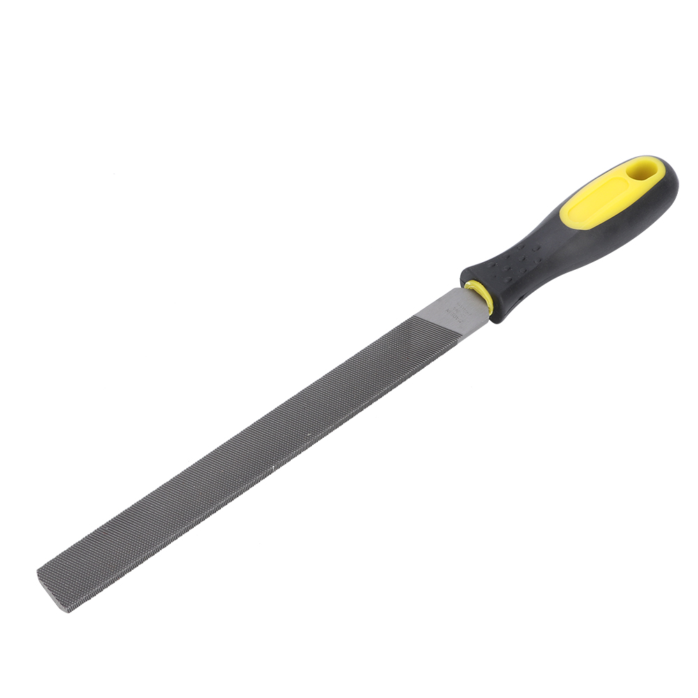 20 Cm Lange Flachstahlfeile Mit Griff, Werkzeug Zum Schärfen Und Formen Von Metall, Grobzahnige Feile
