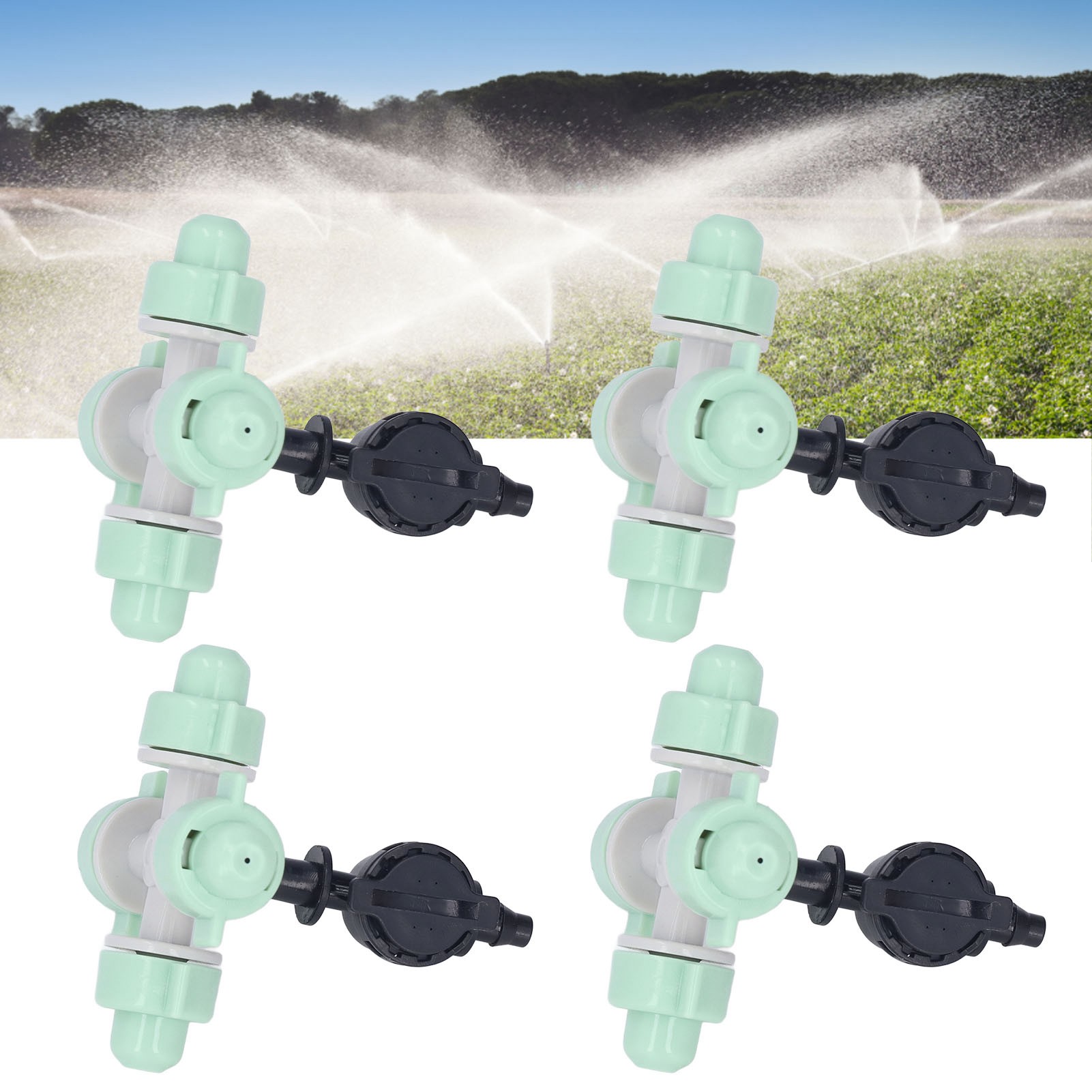 10 Sets/verkauf Von Kreuzförmigen Mikrosprinkler-zerstäubern Mit 4/7 Anschlüssen Für Sprühkühlung, Anzucht Von Setzlingen Im Gewächshaus Und Bewässerung Im Gartenbau.
