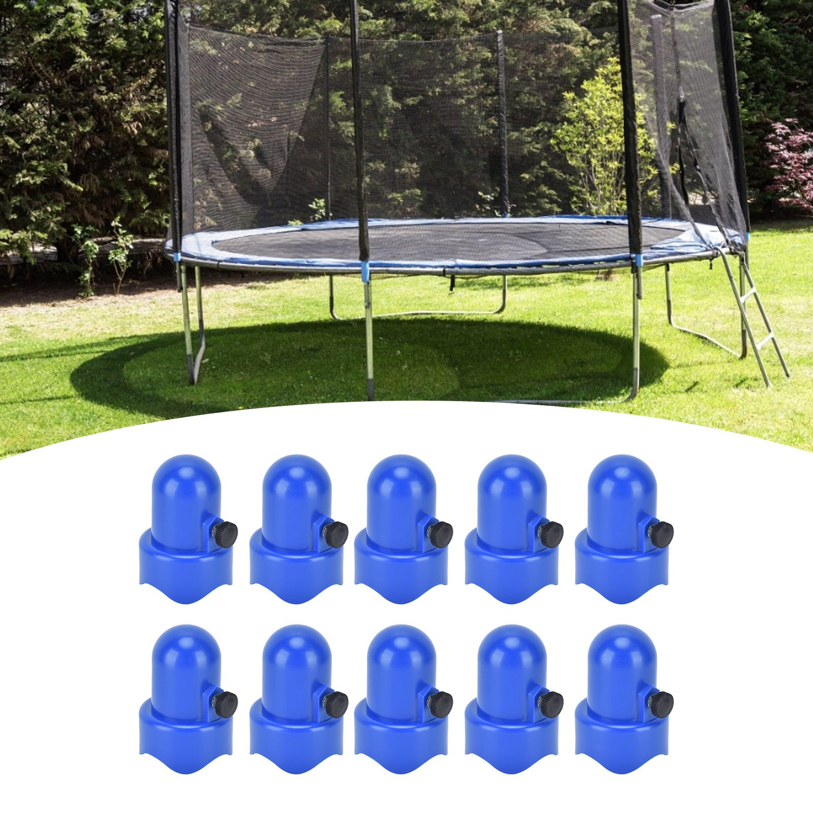 Endkappe Für Trampolinnetzstange Mit Schraube, Daumenhaken Und Federbelastetem Zugwerkzeug