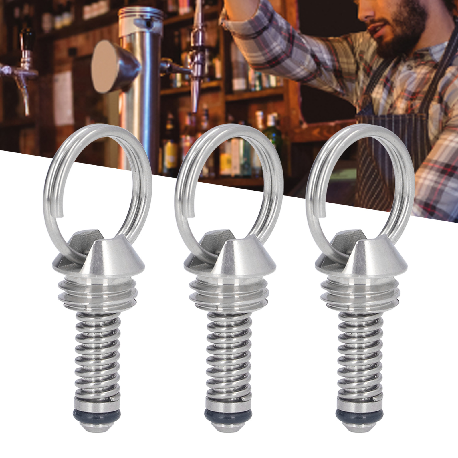 Druckbegrenzungsventil Aus Edelstahl Für Bierfässer (3 Stück)