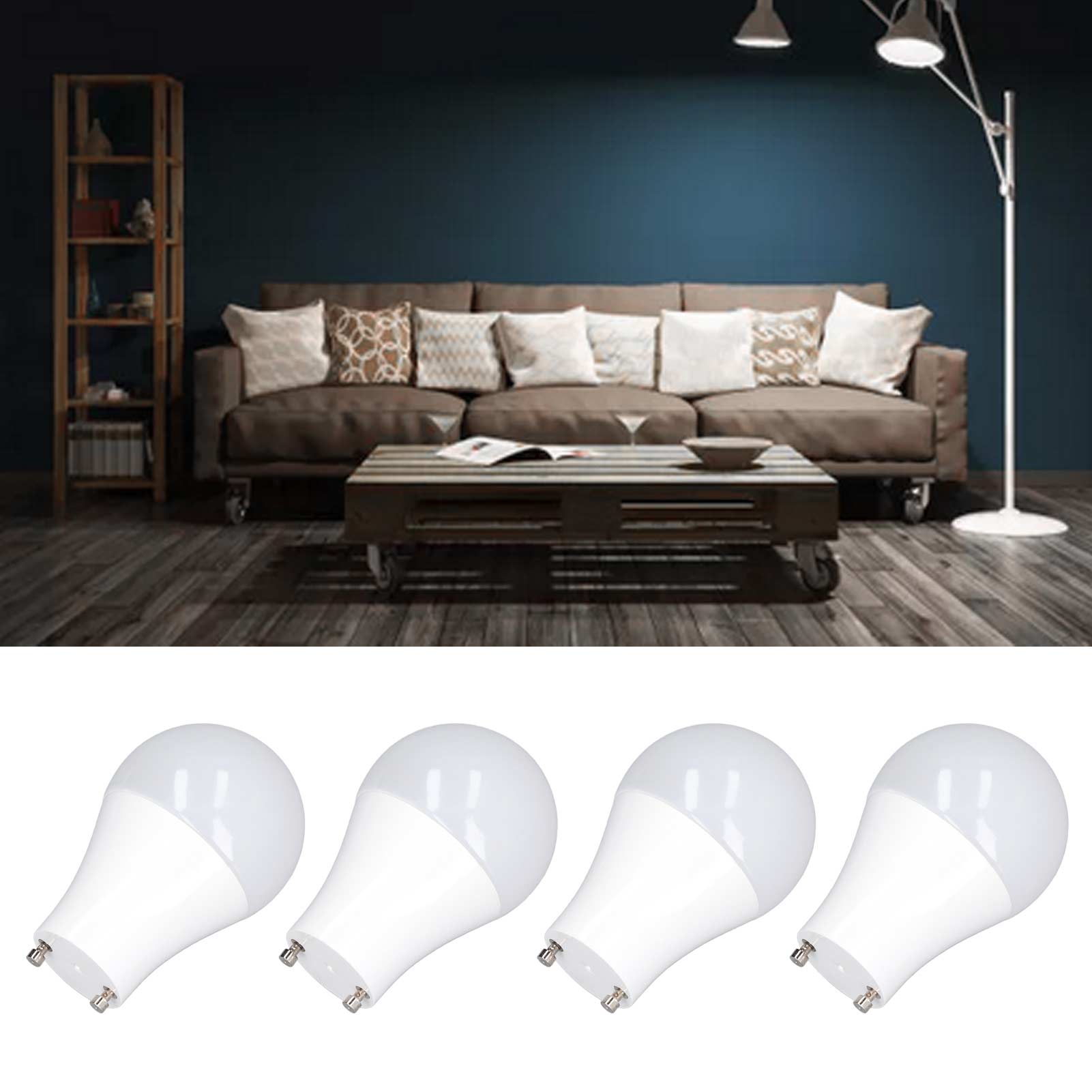 Gu24 A19 Energiespar-led-lampe 9w Reinweiß 5000k