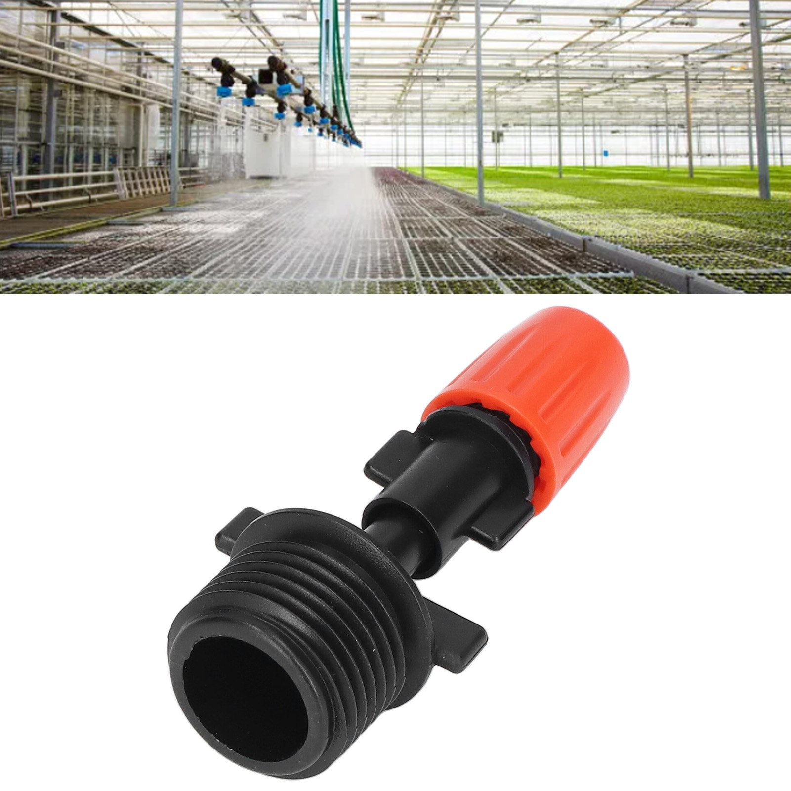 G1/2 Außengewinde-tropfbewässerungssystem, Orangefarbener, Verstellbarer Zerstäuberkopf, 50 Stück/verkauf, Für Gartenbewässerung, Automatische Bewässerung