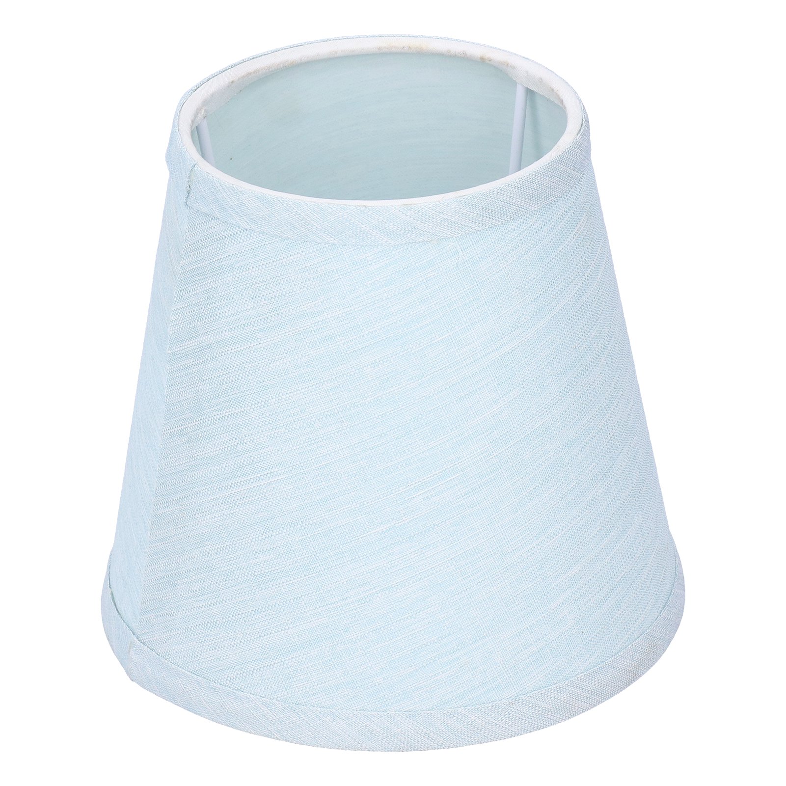 Set Aus 6 Himmelblauen Stofflampenschirmen Für Wandleuchten, Moderne Und Minimalistische Dekoration Für Kronleuchter Mit E14-fassung.