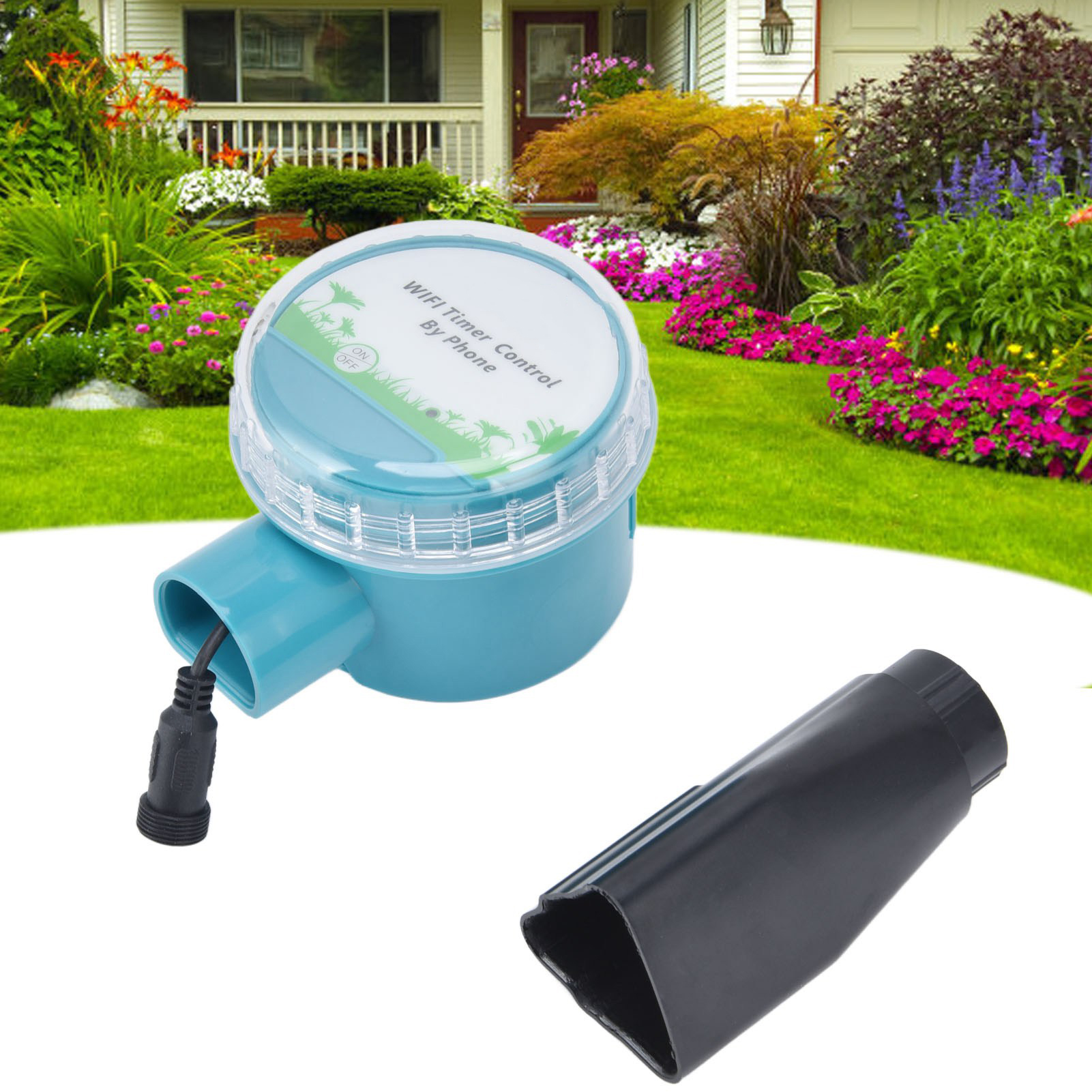 Automatischer Gartenbewässerungsregler Mit Magnetventil, Bluetooth-mobiltelefon-fernbewässerungssystem, Automatischer Bewässerungstimer Für Gartenpflanzen Und Rasenflächen, Lieferung Ohne Batterie.