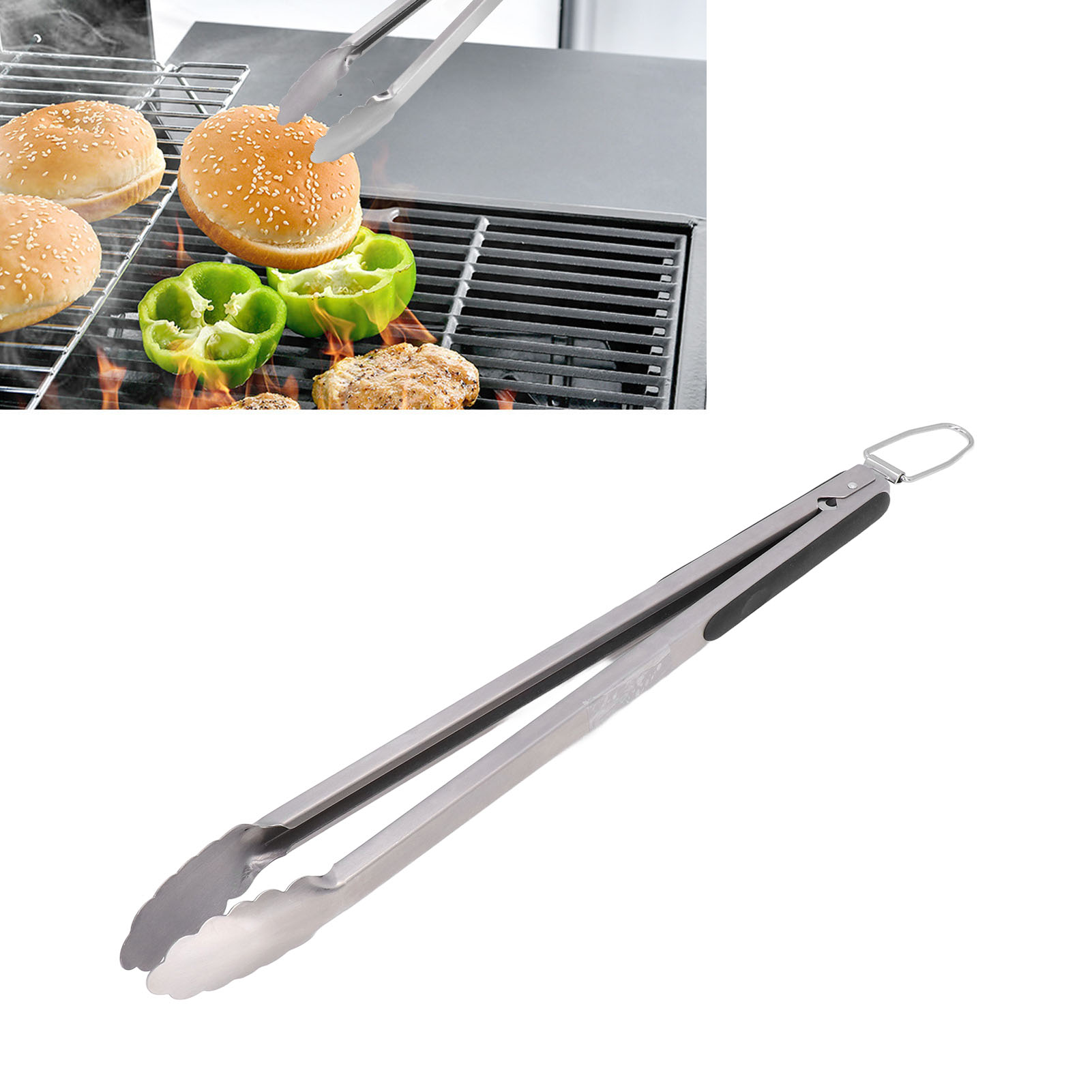 Tragbarer Edelstahl-grill Mit Langem Griff Für Den Heimgebrauch