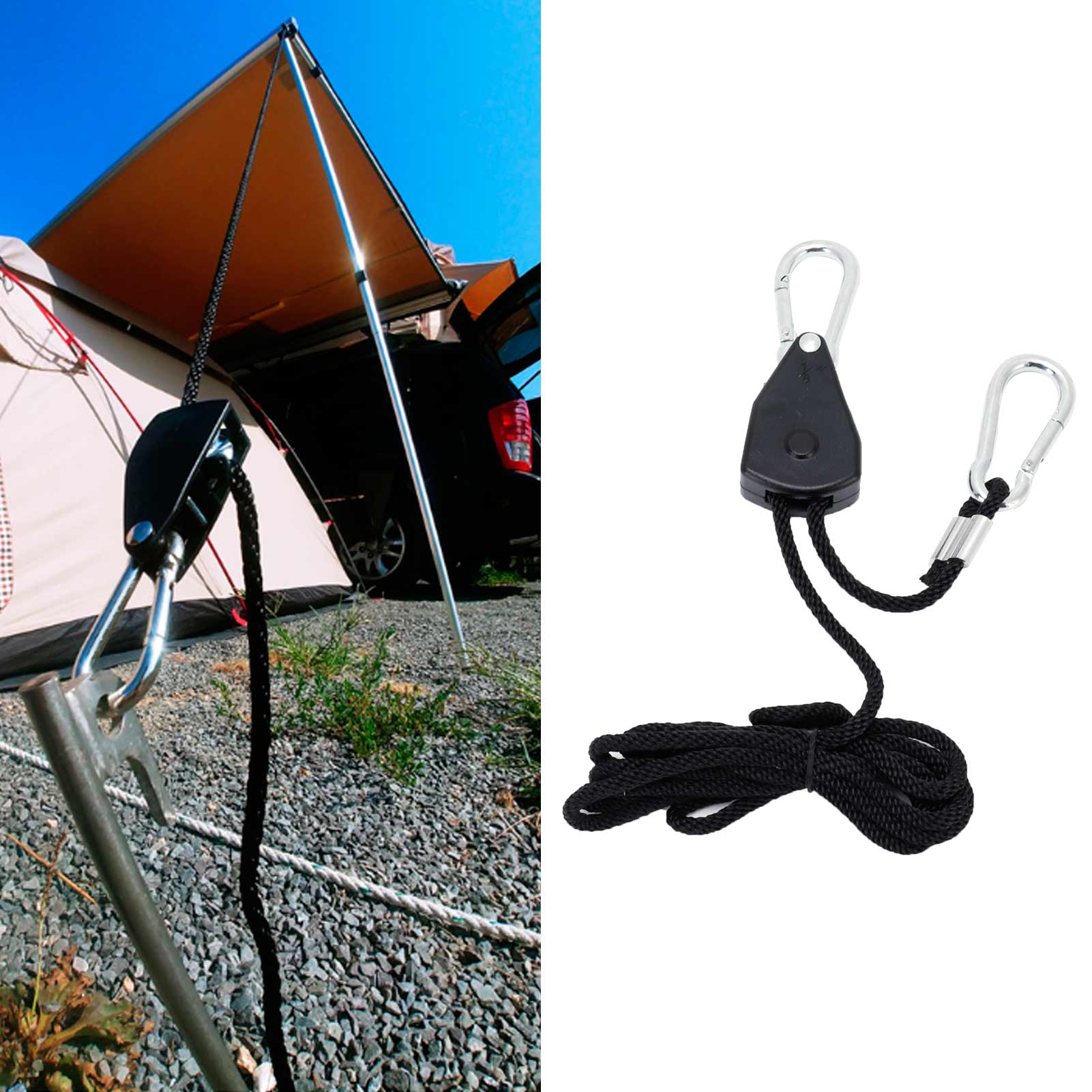 Seileinstellschlaufe Für Zelte, Seilstopperschlaufe Für Campingausrüstung.