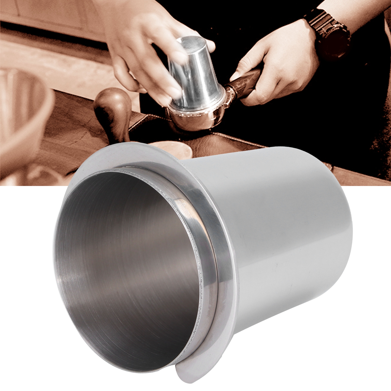 51 Mm Edelstahlgriff Für Kaffeemaschine, Kaffeepulverspender.