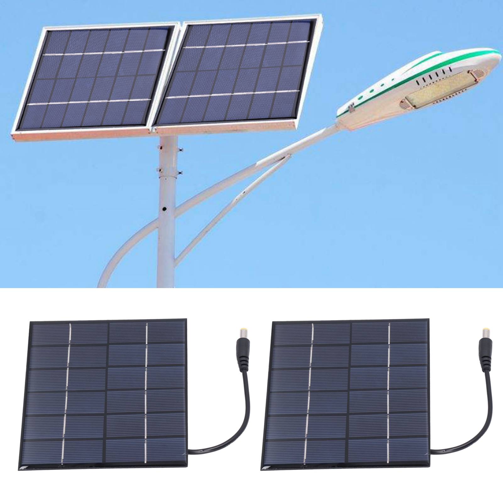 2 X 2w Solarzellen, Dc5521 Ausgang, Können 3,7v Batterien Laden.