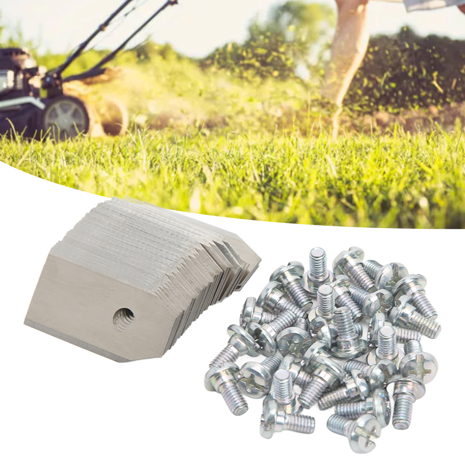 30 Edelstahlklingen (35180,6 Mm) Für Husqvarna Automower Mähroboter, Silber.