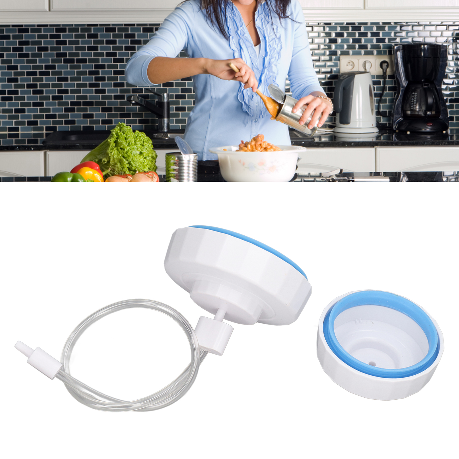 Kompatibel Mit Dem Foodsaver-zubehör Zum Versiegeln Von Einmachgläsern. Vakuumiergerät Mit Adapterrohr Für Einmachgläser Mit Standard- Und Weithalsöffnung.