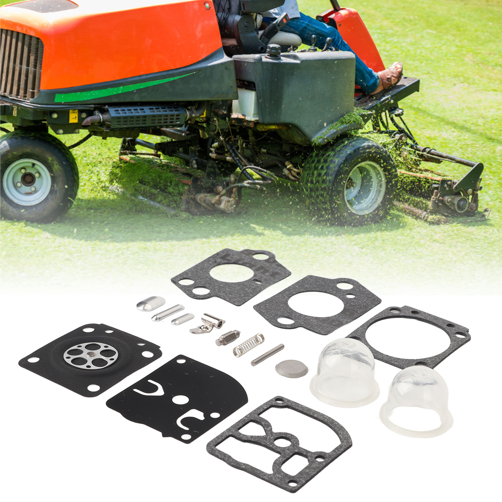 Vergaser-reparatursatz, Primer-set Und Pumpflasche Für Stihl Hs45 Fs38 Fs55