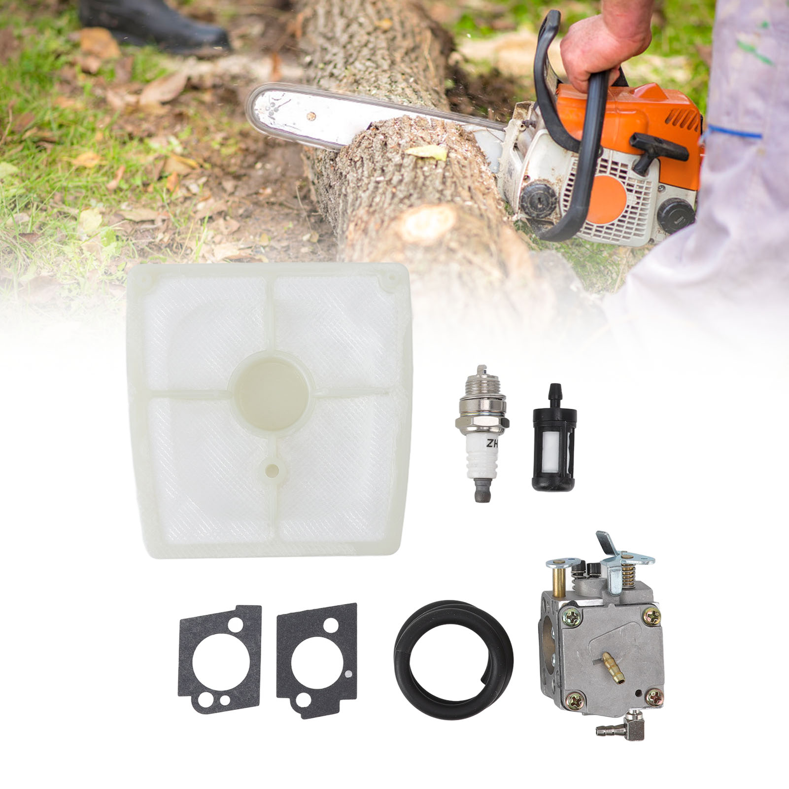 Vergaser-reparatursatz Mit Kraftstofffilter Und Zündkerze, Kompatibel Mit Stihl 041, 041av Und 041 Farm Boss Kettensägen.