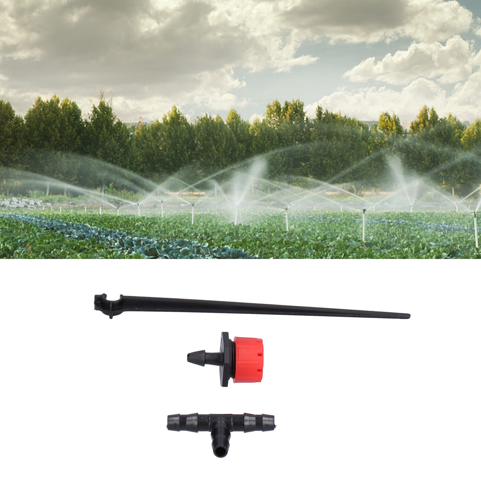50-m-gartenbewässerungssystem, Tropfbewässerungsdüsen-set Für 4/7-schläuche, Automatische Bewässerungsarmaturen