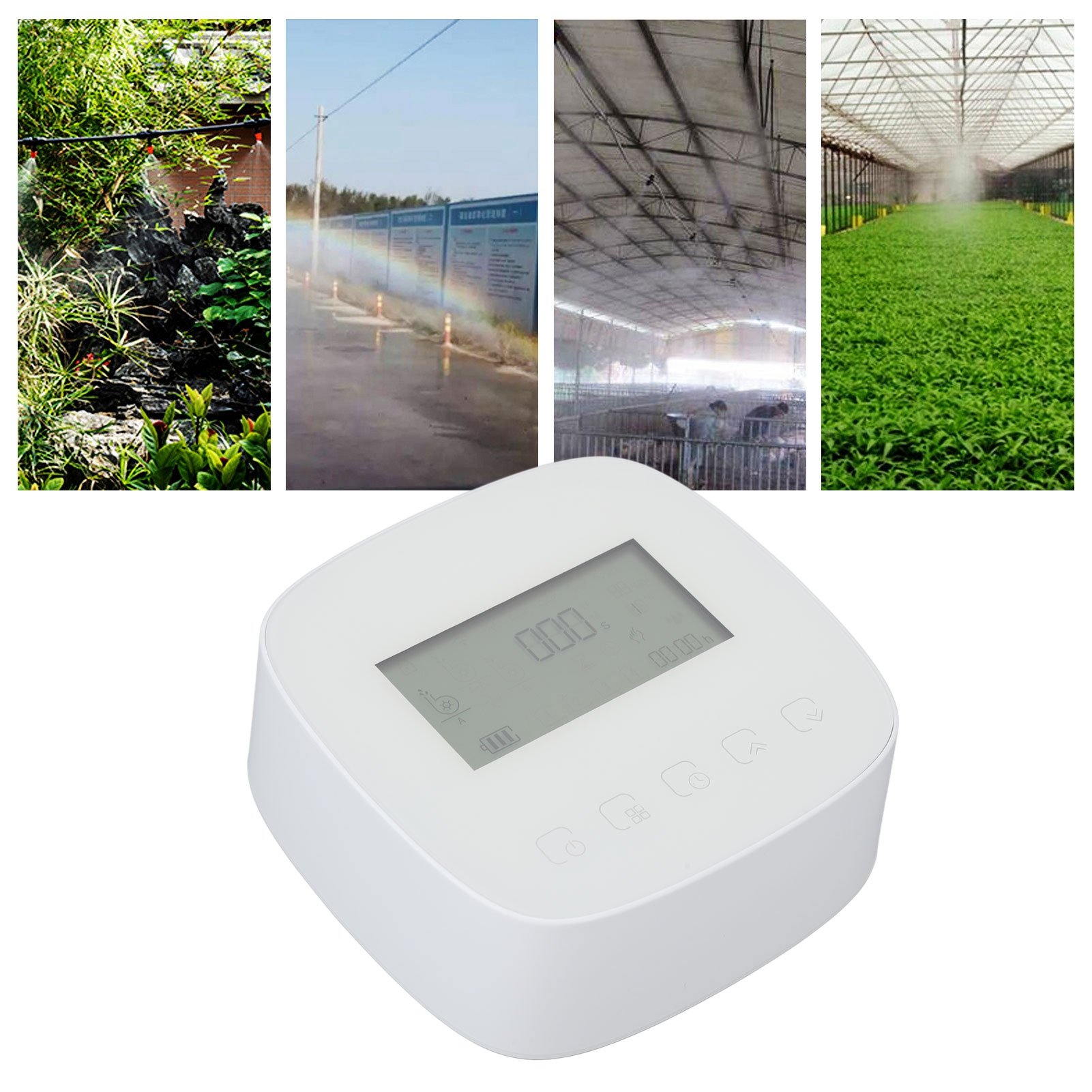 Automatische Bewässerungsvorrichtung, Tropfbewässerungssystem, Wlan-sprachsteuerung Im Graffiti-stil, Solarbetriebener, Wiederaufladbarer Bewässerungstimer