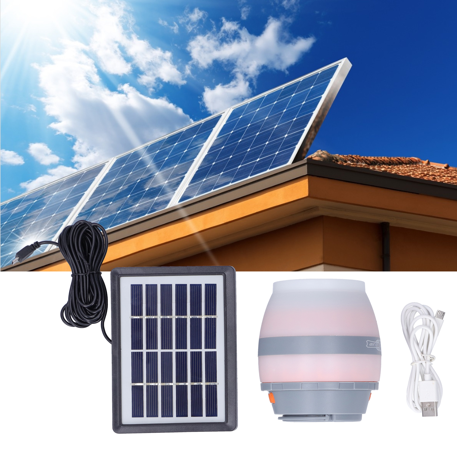 Ip67 Wasserdichte, Tragbare Mückenlampe, Insektenschutzmittel Für Camping Und Picknicks Im Freien (solarpanel-mückenlampe)