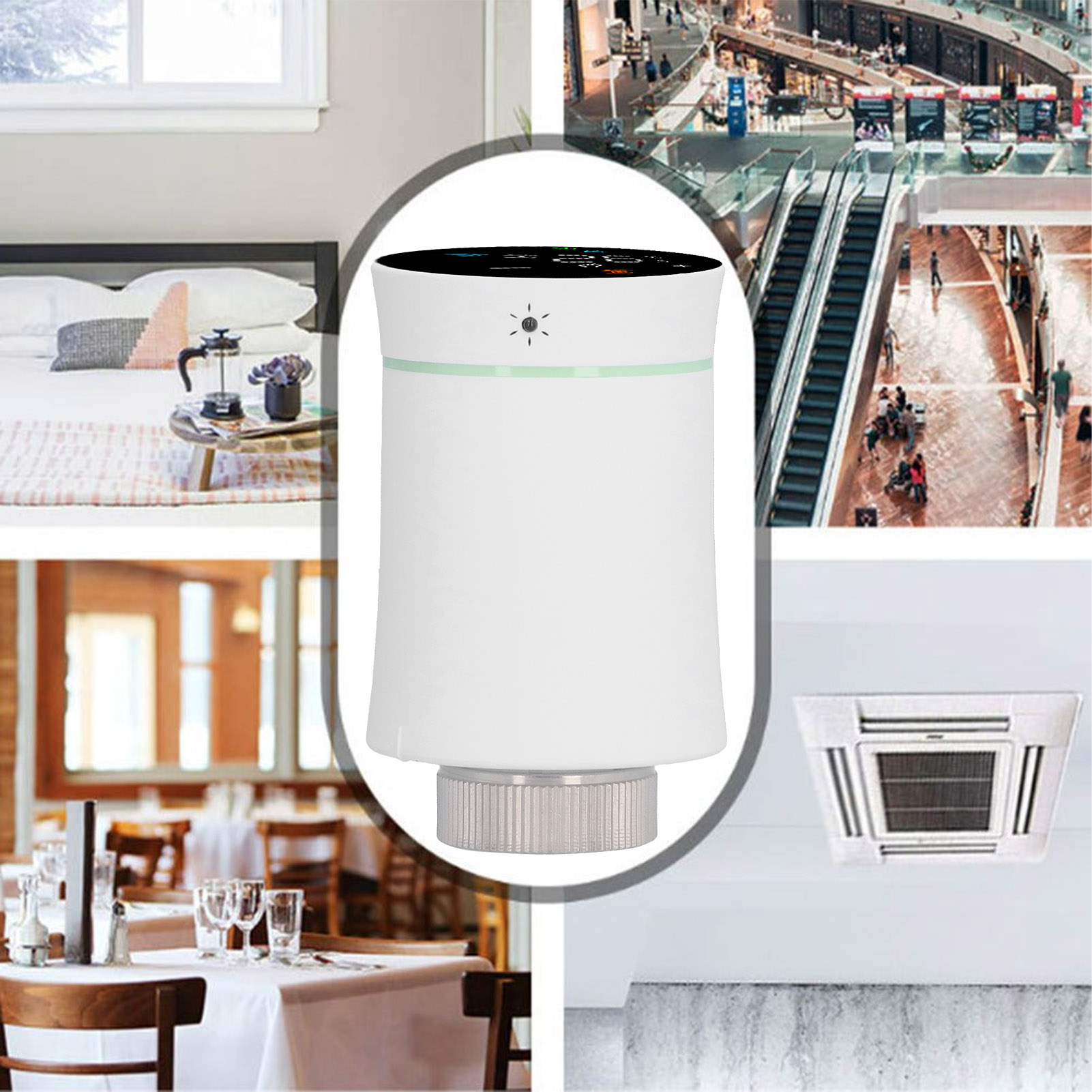 Miniatur-heizkörperthermostat Mit Konstanter Temperatur Für Tuya/zigbee, Mit Smart-gateway Und Intelligentem Heizkörperventil