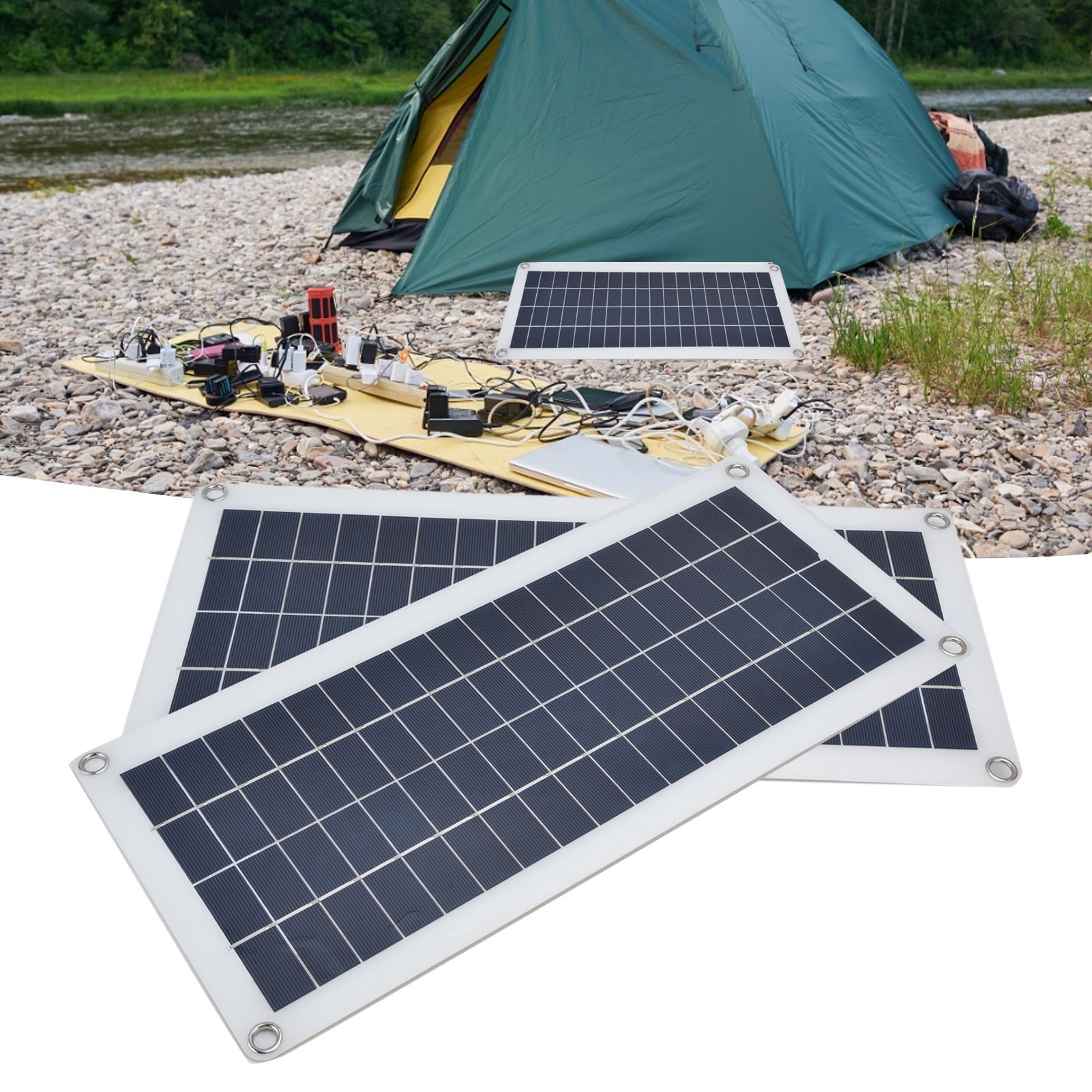 Not-batterieladegerät-set Mit 2x10w Monokristallinen Silizium-photovoltaik-solarzellen Für Wohnmobile Oder Boote