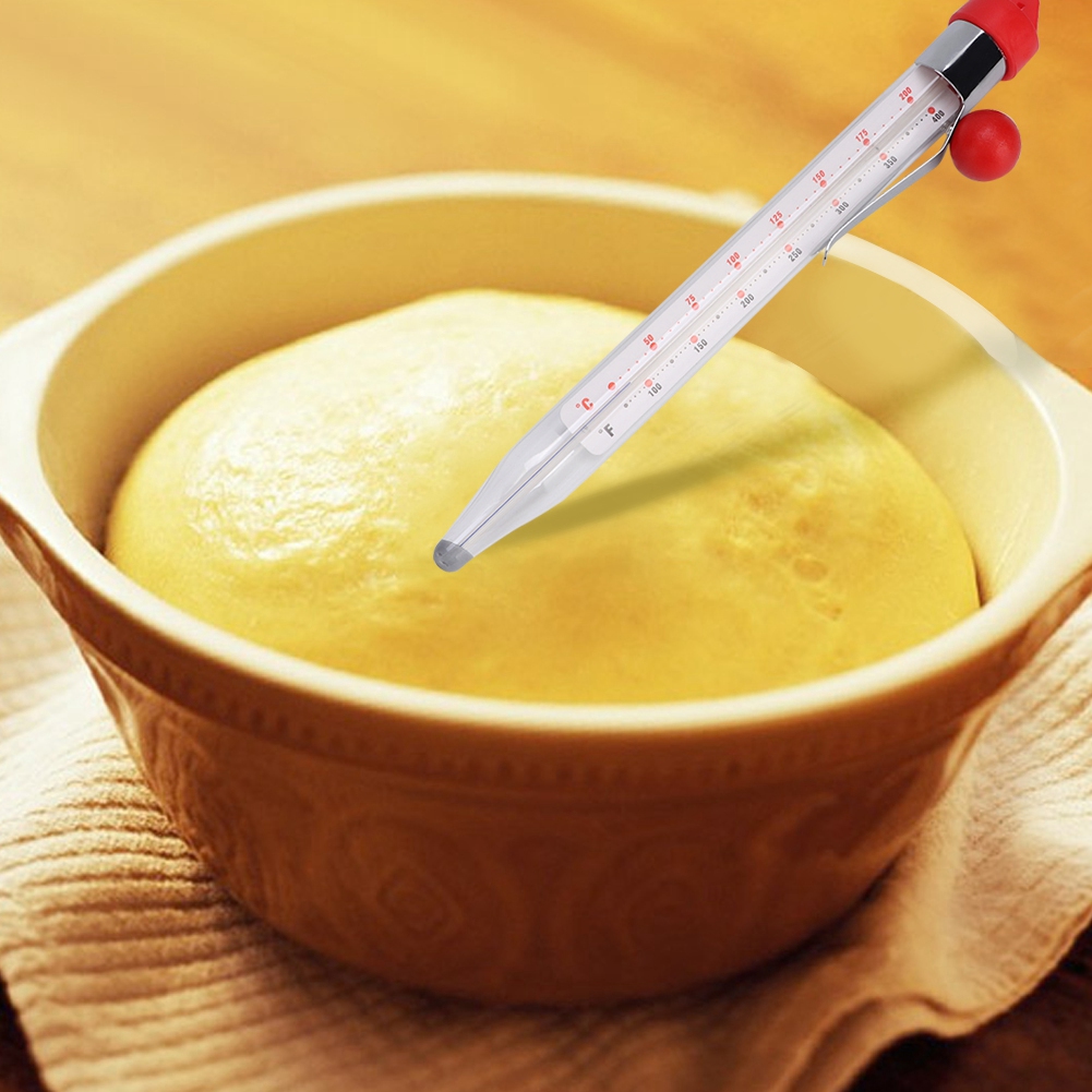 Hochpräzises Lebensmittelthermometer Für Zucker Und Süßigkeiten, Transparentes Pvc-gehäuse, Küchenzubehör