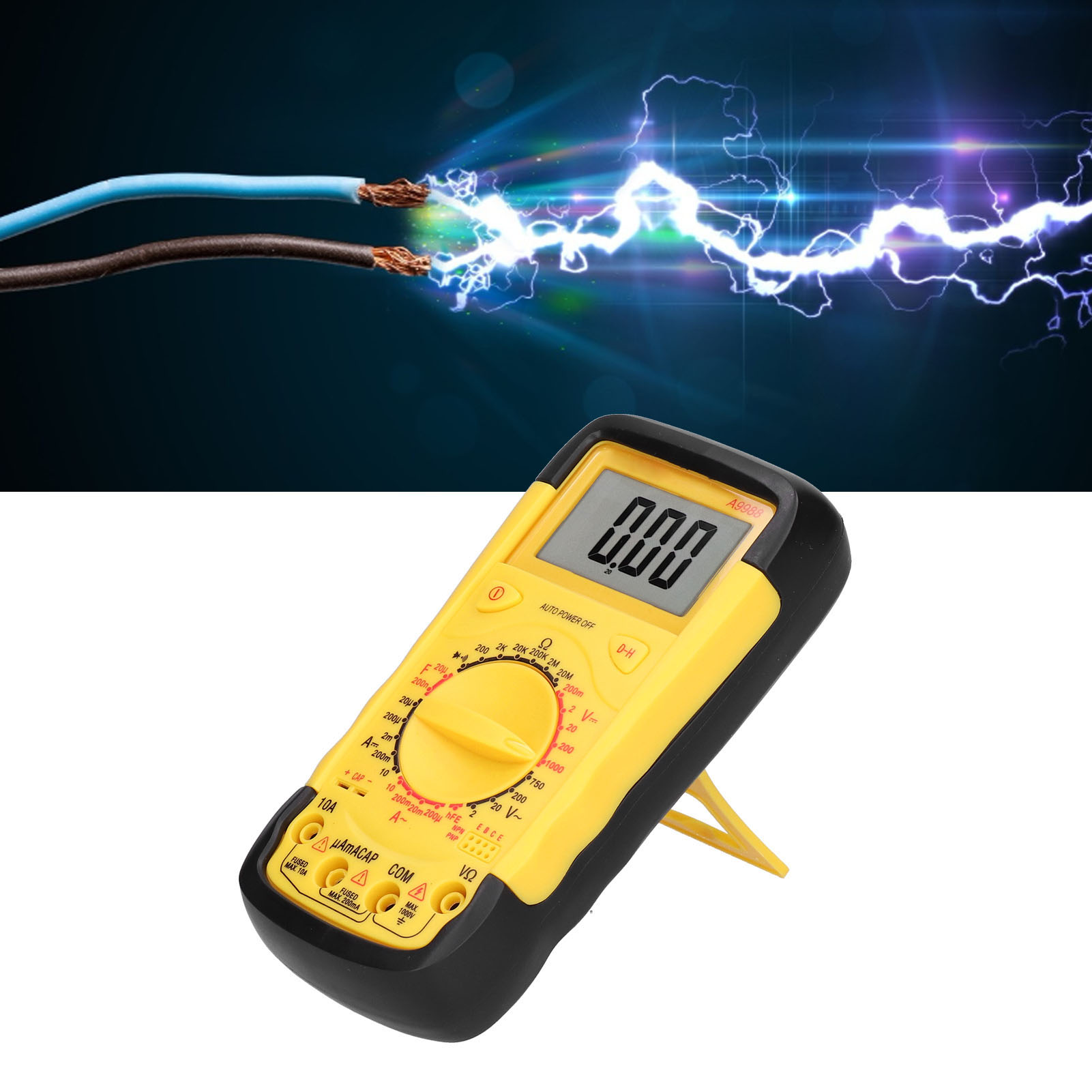 Multifunktionsmultimeter Mit Intelligentem Überlastschutz, Automatischer Abschaltung, Strommessung Und Kapazitätsmessung A9988