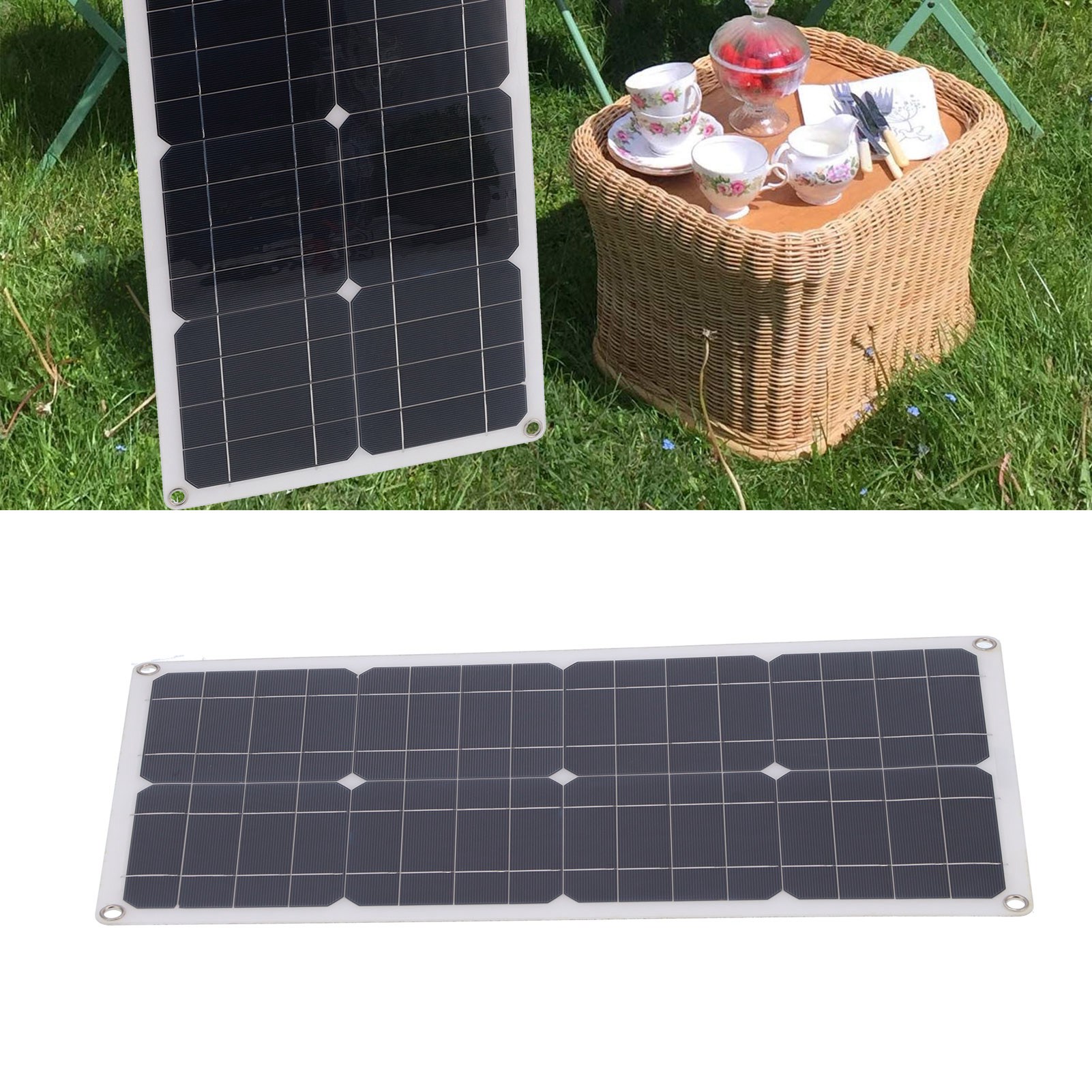 Reise-photovoltaik-solarpanel Für Wohnmobile, 25 W + 30 A-controller