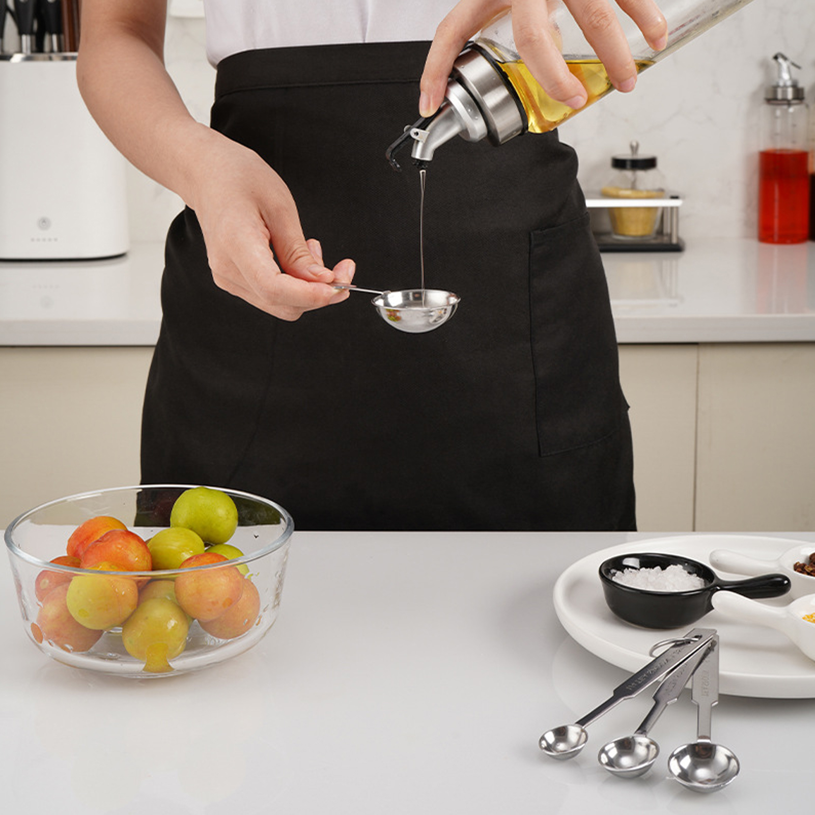 Messlöffel Aus Edelstahl Für Den Hausgebrauch, Kaffee- Und Milchlöffel, Küchenutensilien Für Den Haushalt, 4-teiliges Set