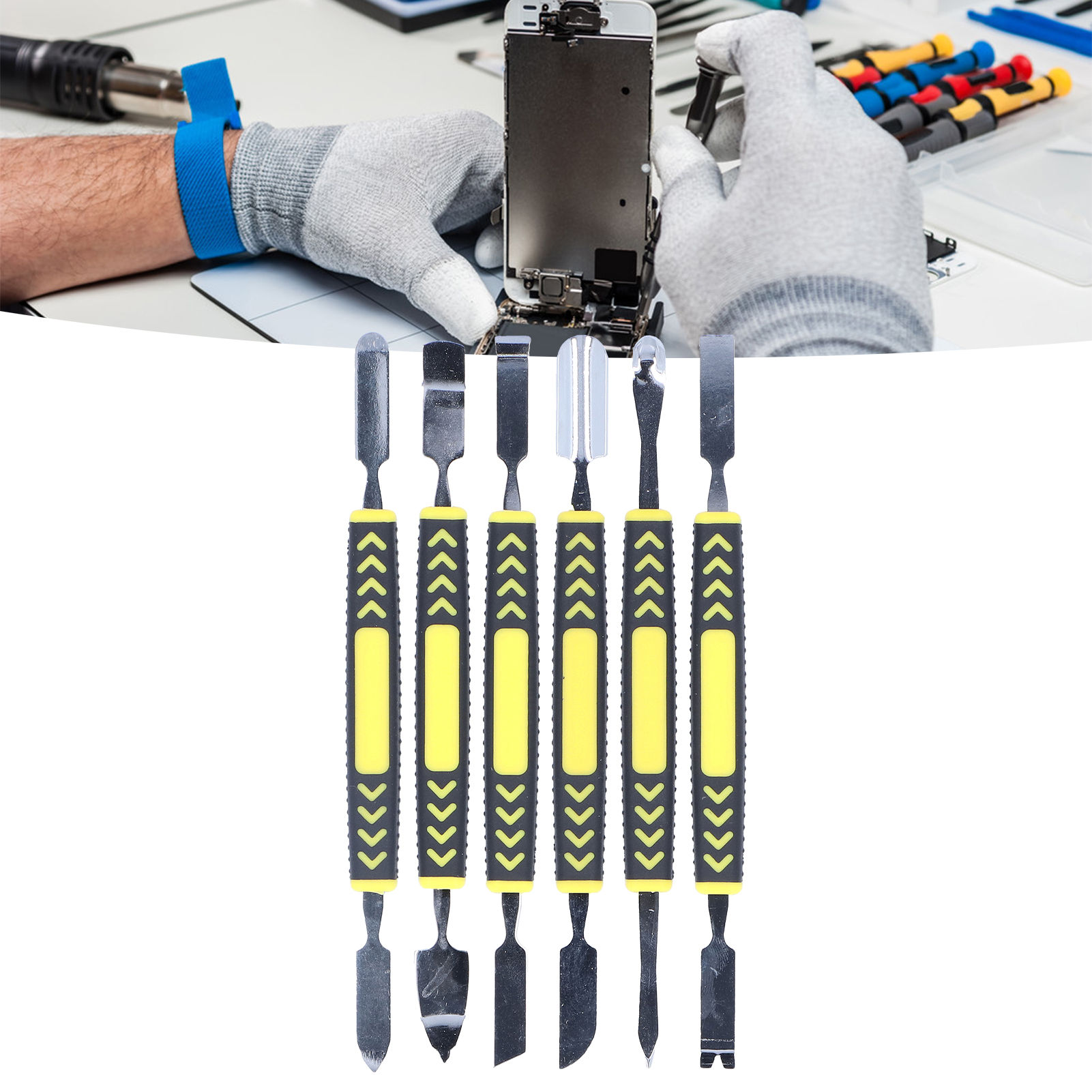 Werkzeugset Zum Öffnen Und Entfernen Von Gehäusen Für Spritzgießmaschinen (6-teilig), Haushaltsreparaturwerkzeugset, Metallhebelset, Demontagewerkzeug, Metall-demontagestange.